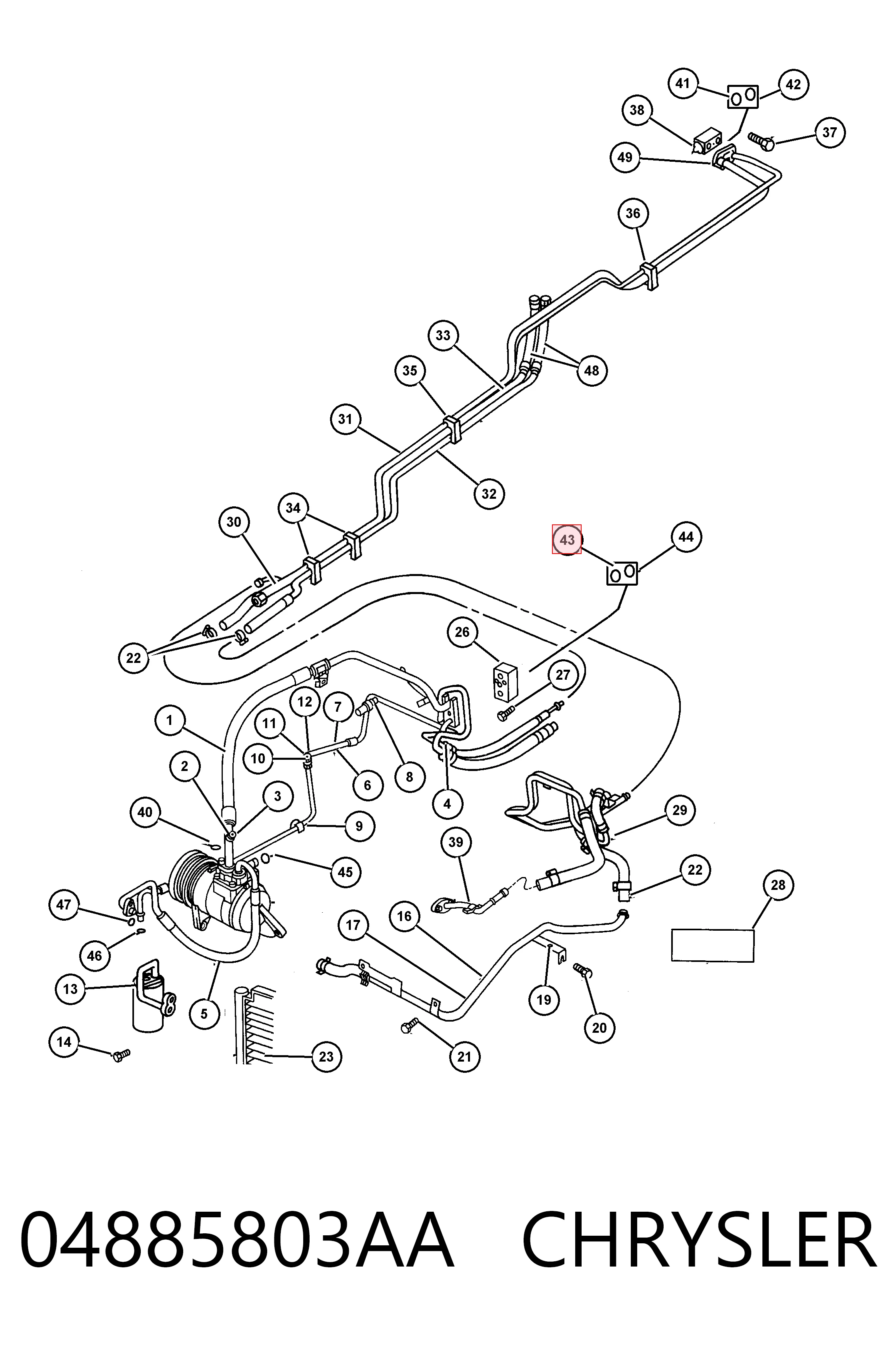 04885803AA Chrysler