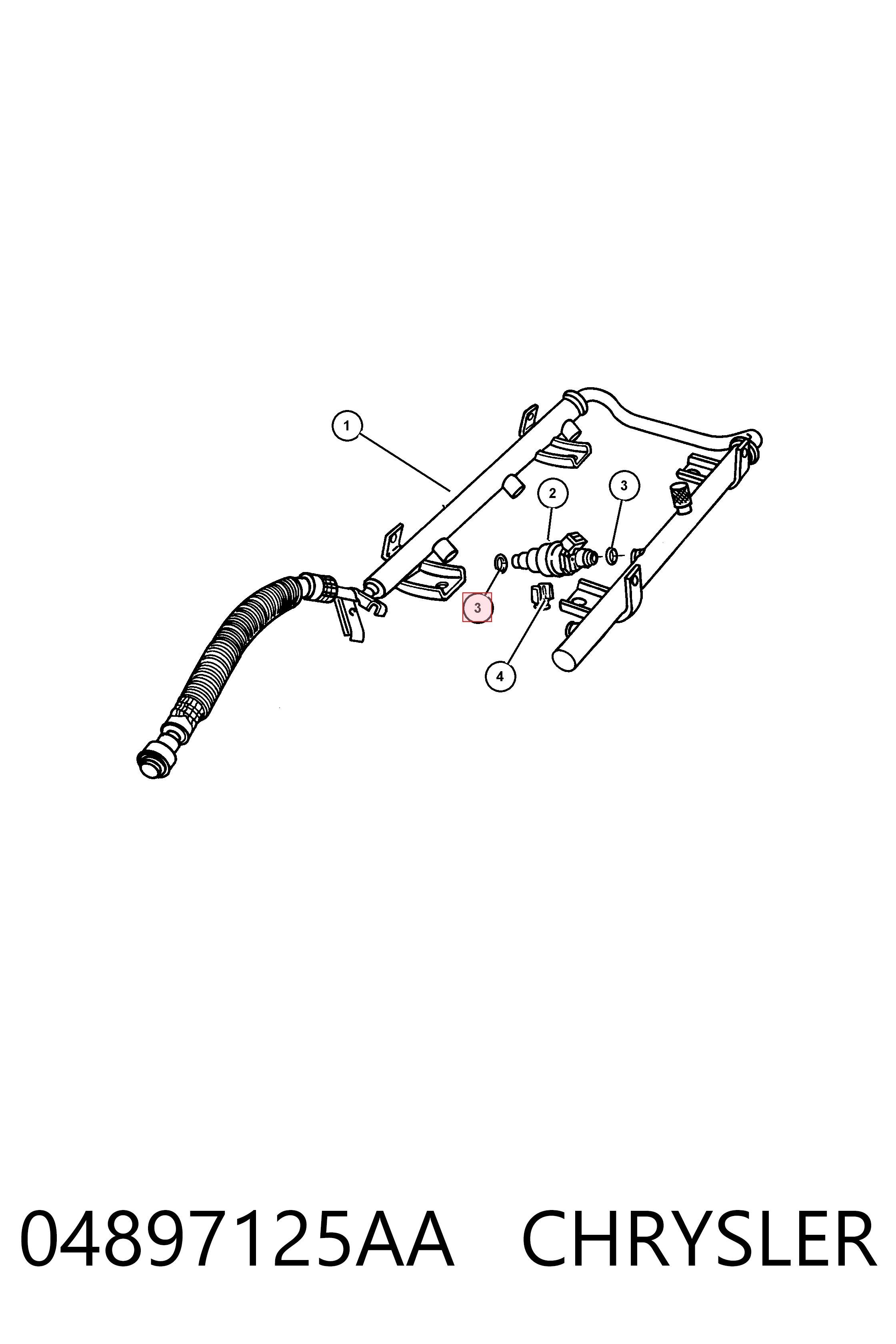 04897125AA Fiat/Alfa/Lancia Кольцо форсунки инжектора посадочное