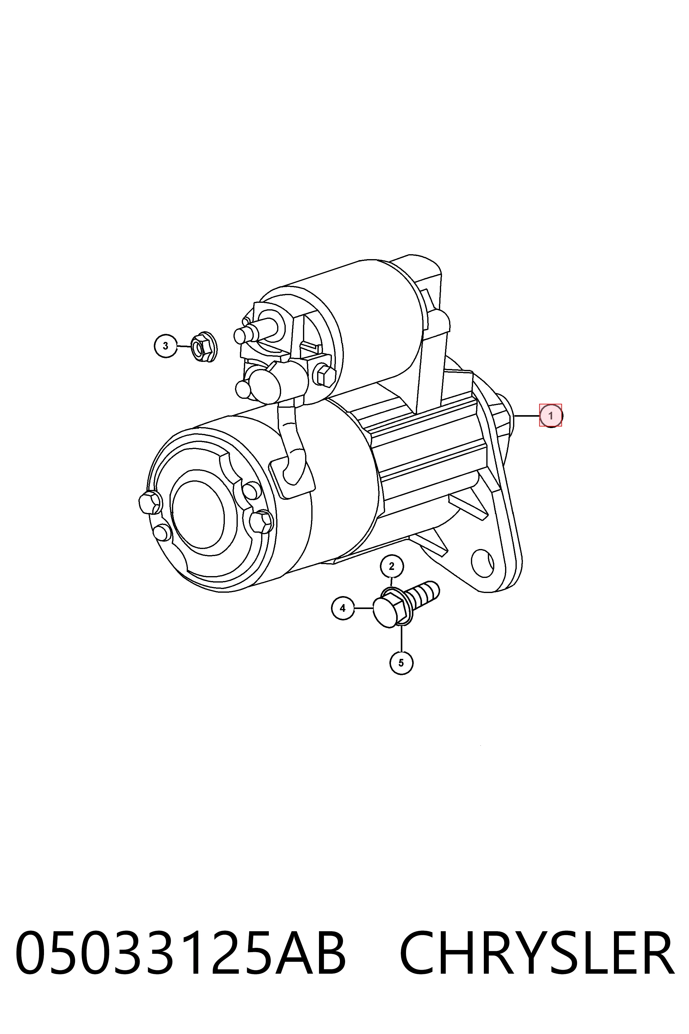Купить K05033125AB Fiat/Alfa/Lancia Стартер