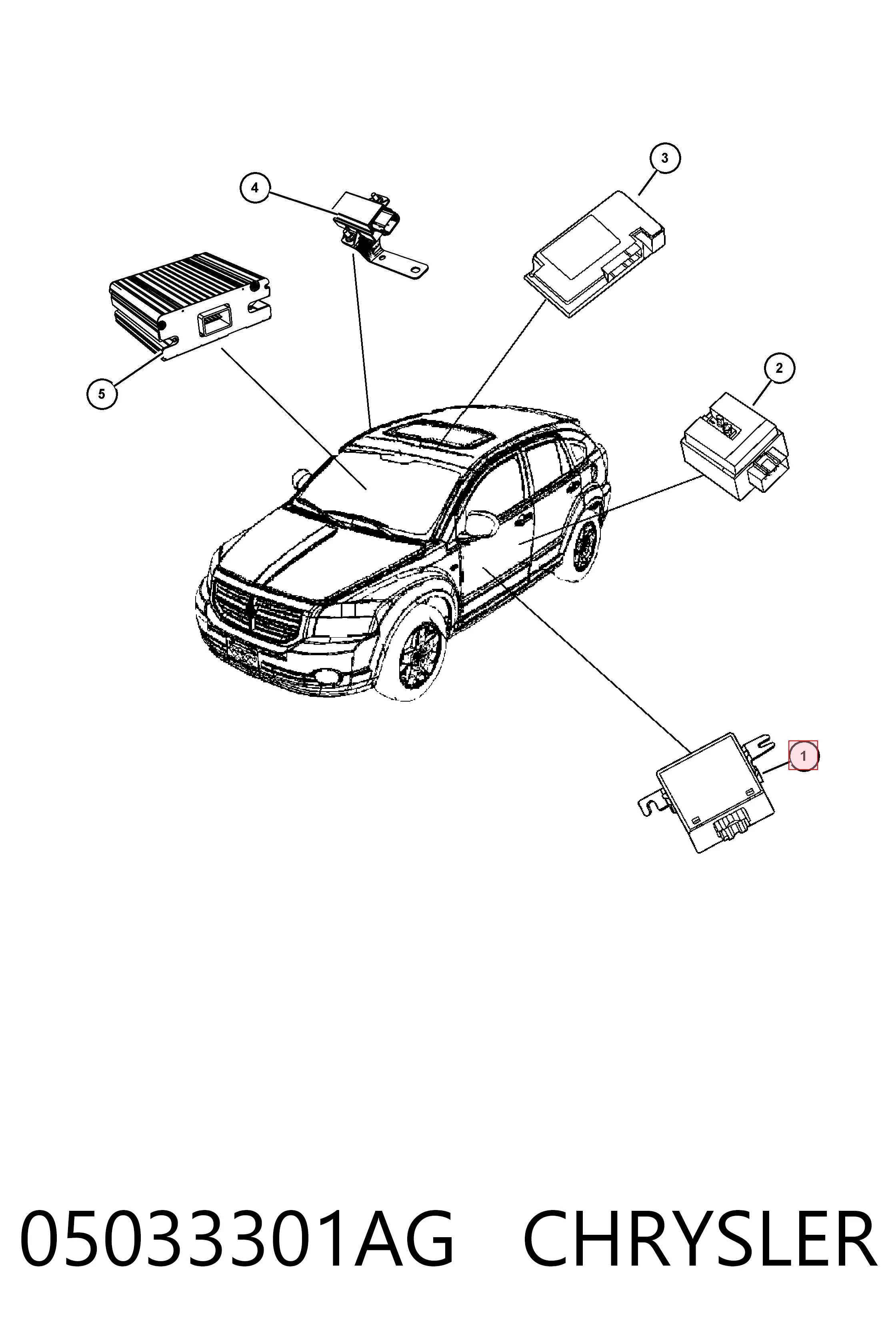 Купить K05033301AF Fiat/Alfa/Lancia Модуль управления (ЭБУ) полным приводом