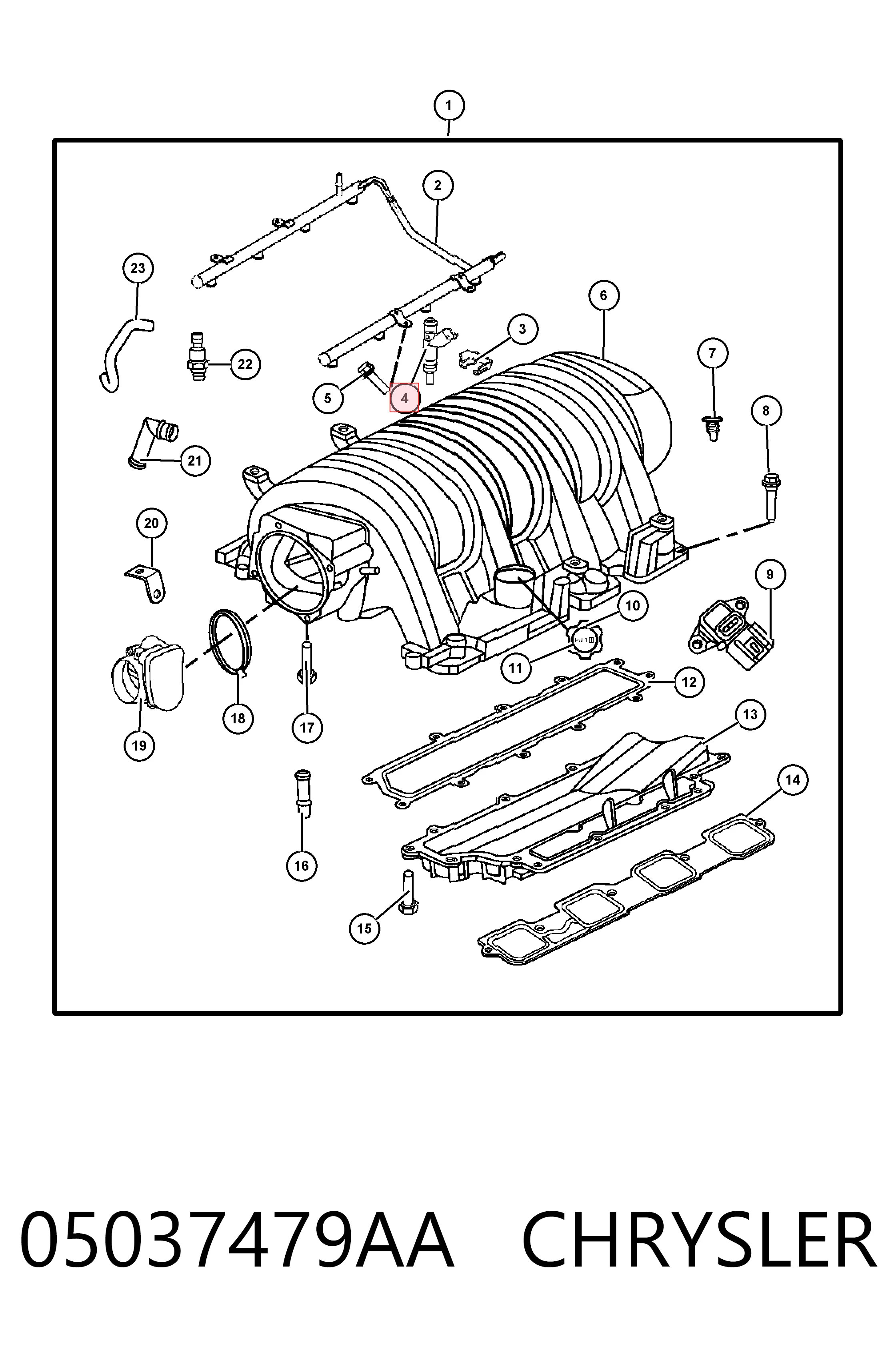 05037479AA Chrysler Топливные форсунки