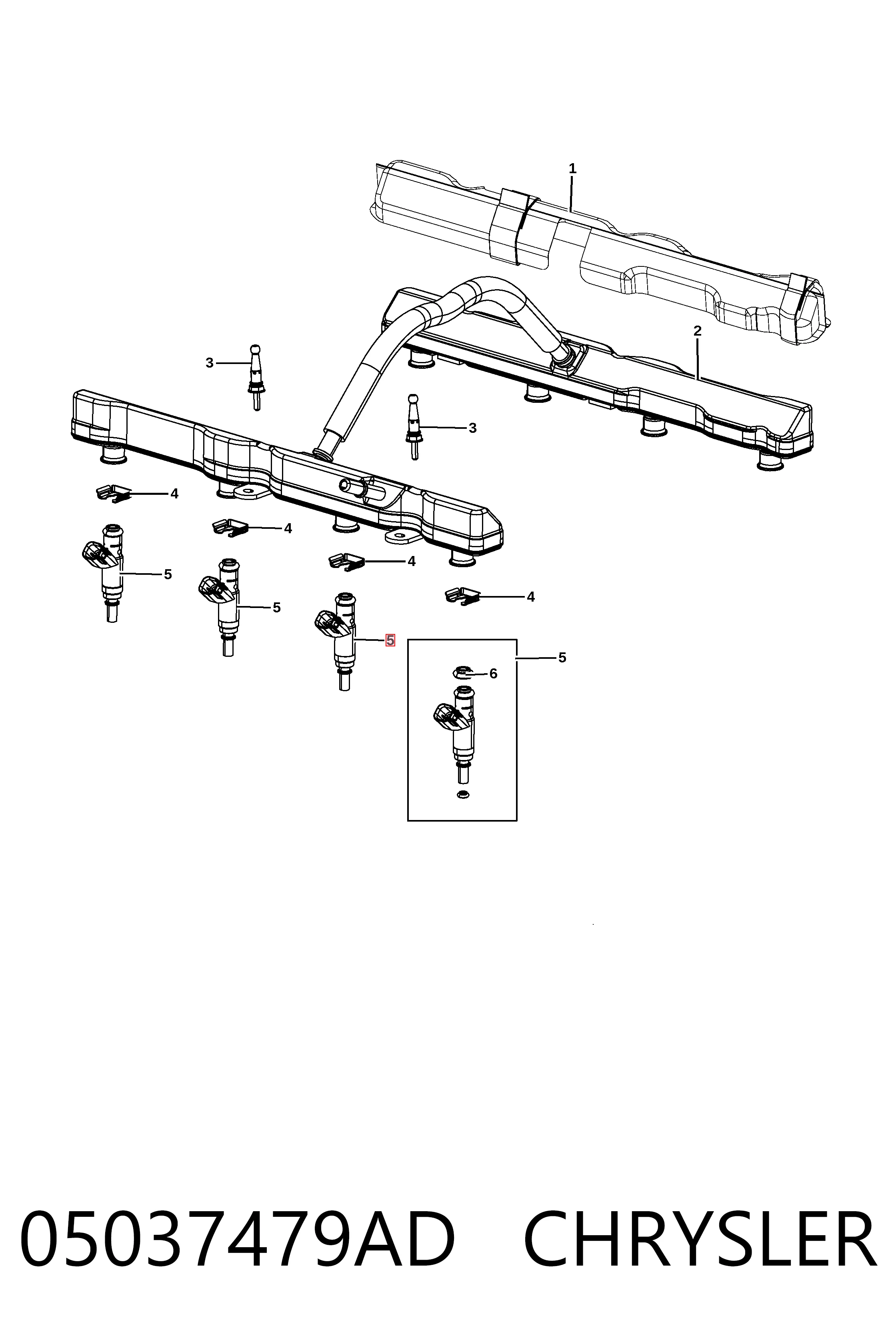 05037479AD Chrysler Топливные форсунки