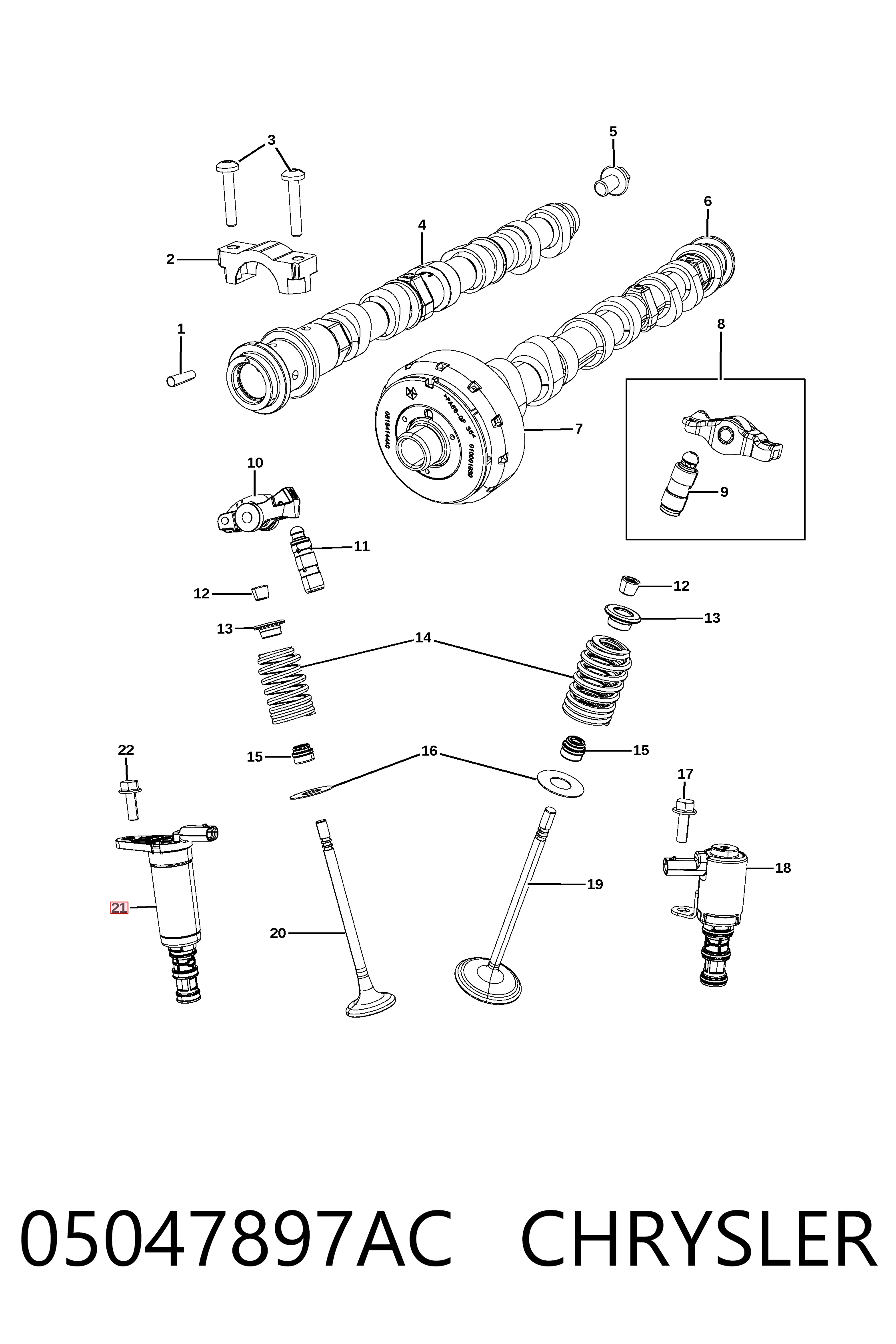 VVT352 Standard Клапан положения фаз распредвала
