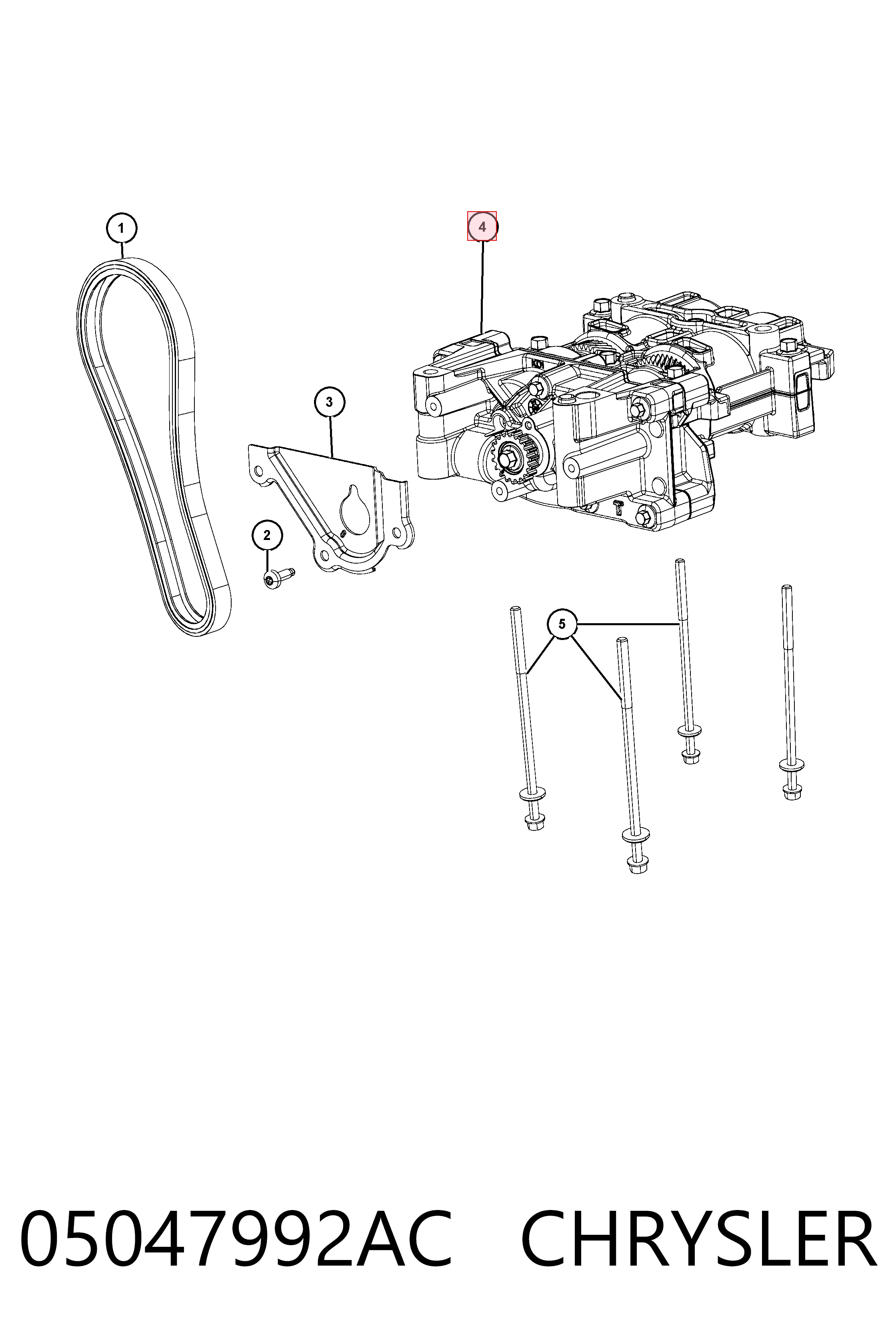 Балансировочный вал Fiat/Alfa/Lancia K05047992AB цена, от 101.35 USD