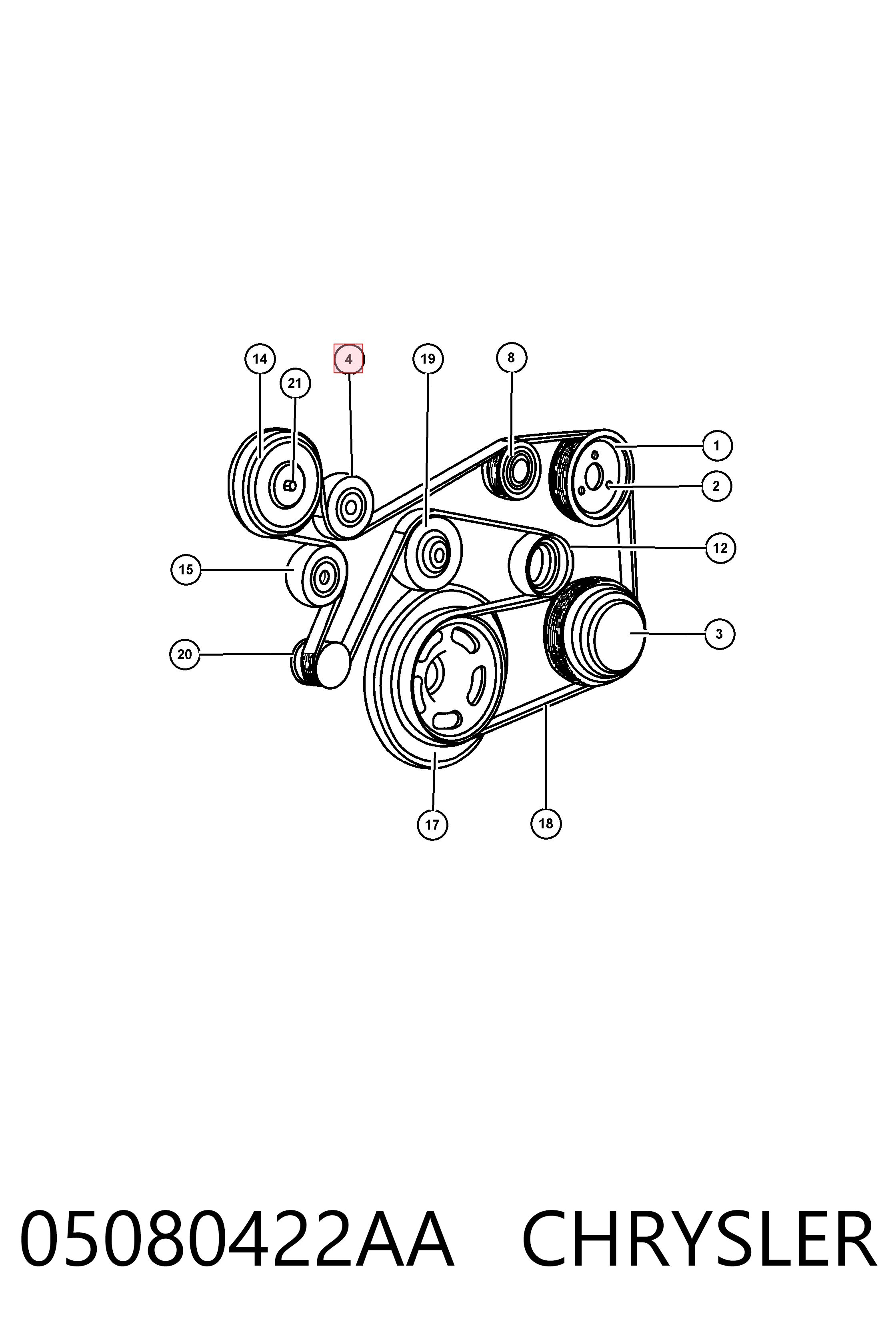 Купить MPQ1196 Magneti Marelli Паразитный ролик