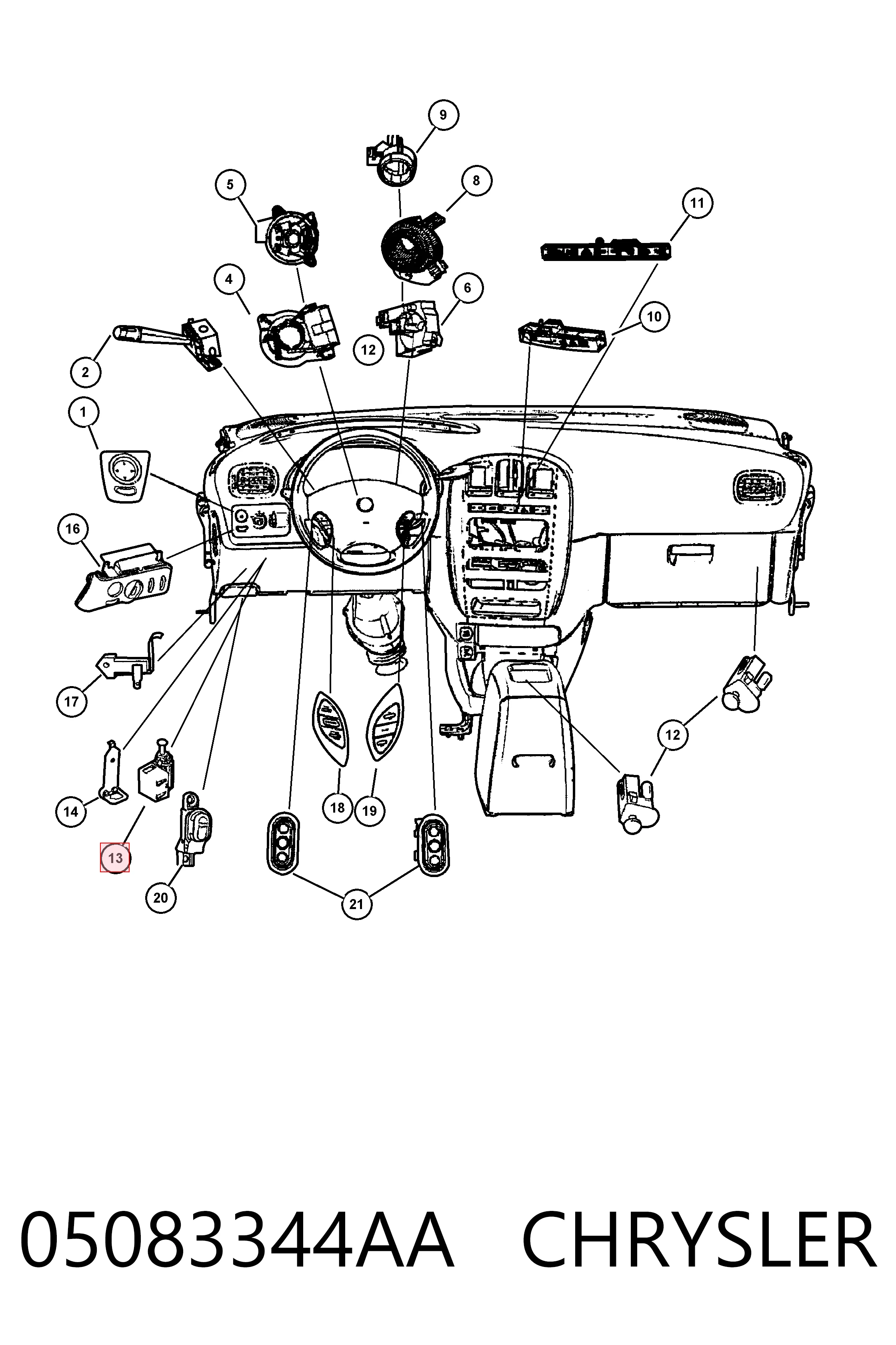 Лягушка Fiat/Alfa/Lancia K05016294AD цена, от 11.25 USD