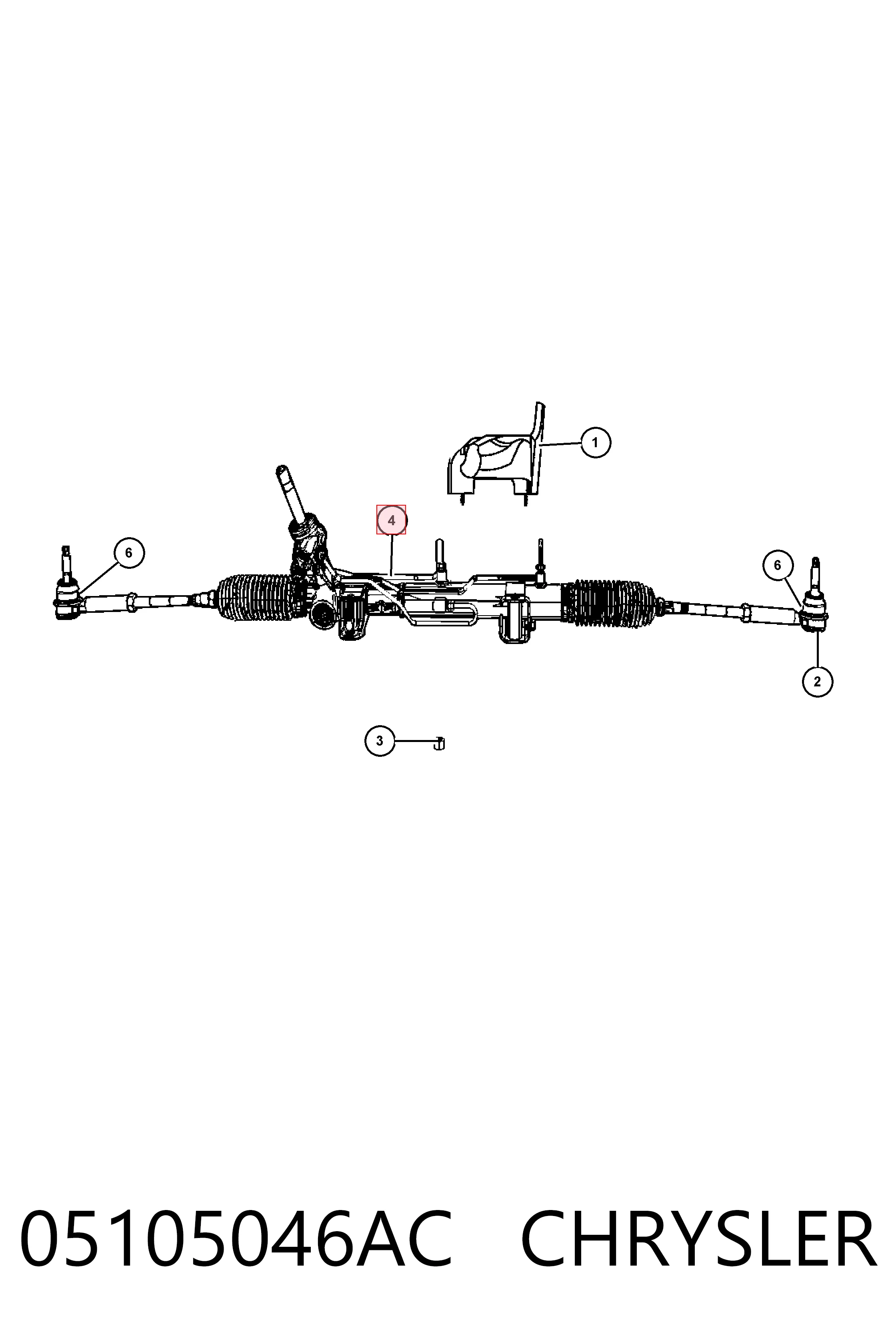 Купить K68060088AC Fiat/Alfa/Lancia Рулевая рейка