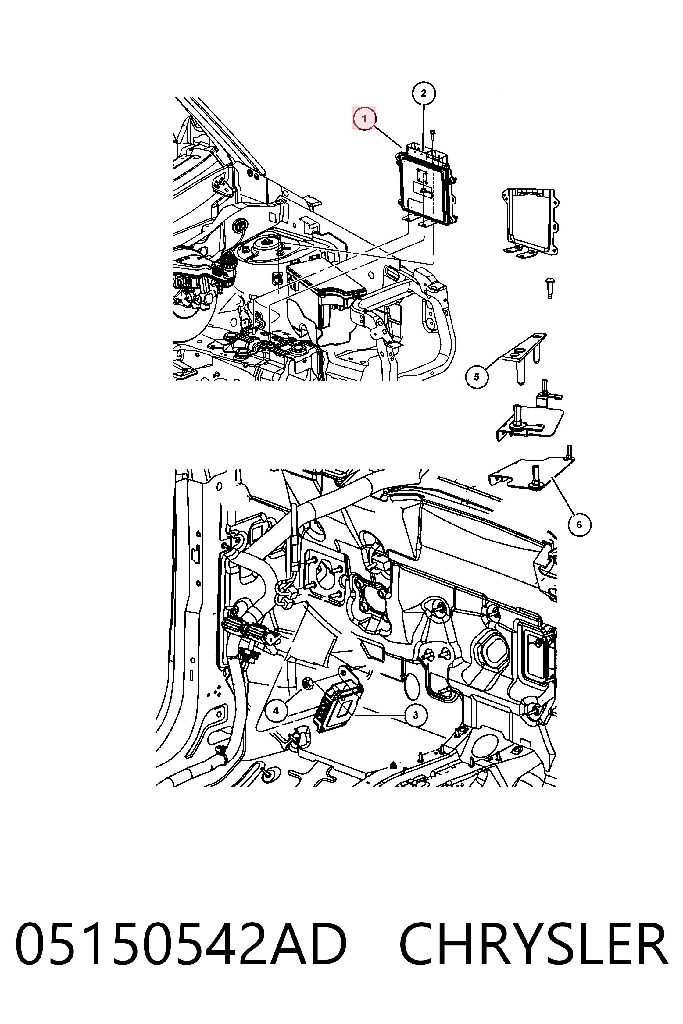 K05150542AD Fiat/Alfa/Lancia Мозги двигателя