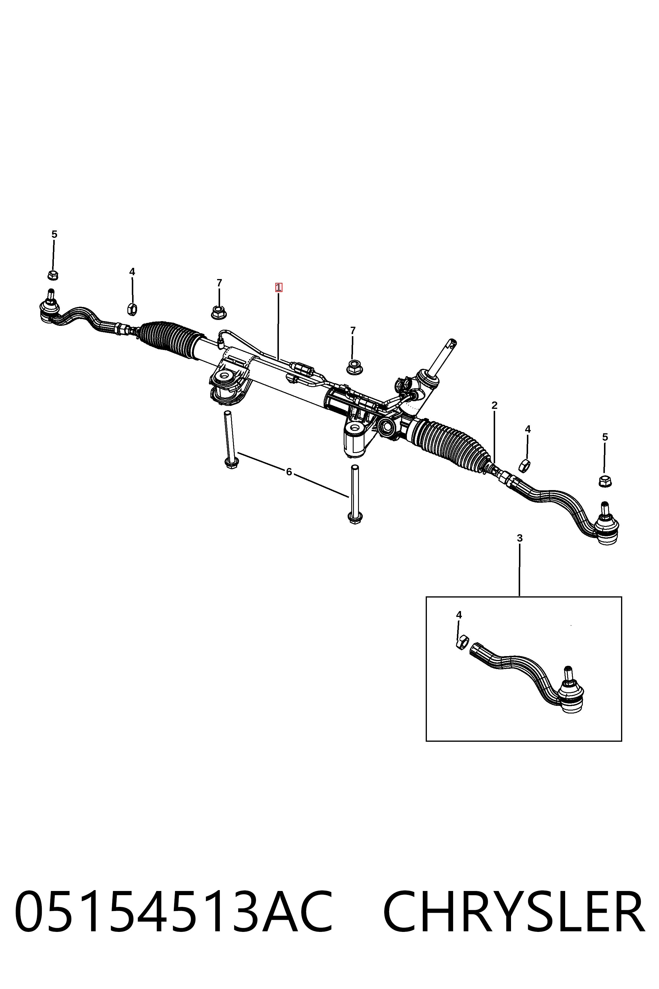 K52124727AF Fiat/Alfa/Lancia Управление рулевое в сборе
