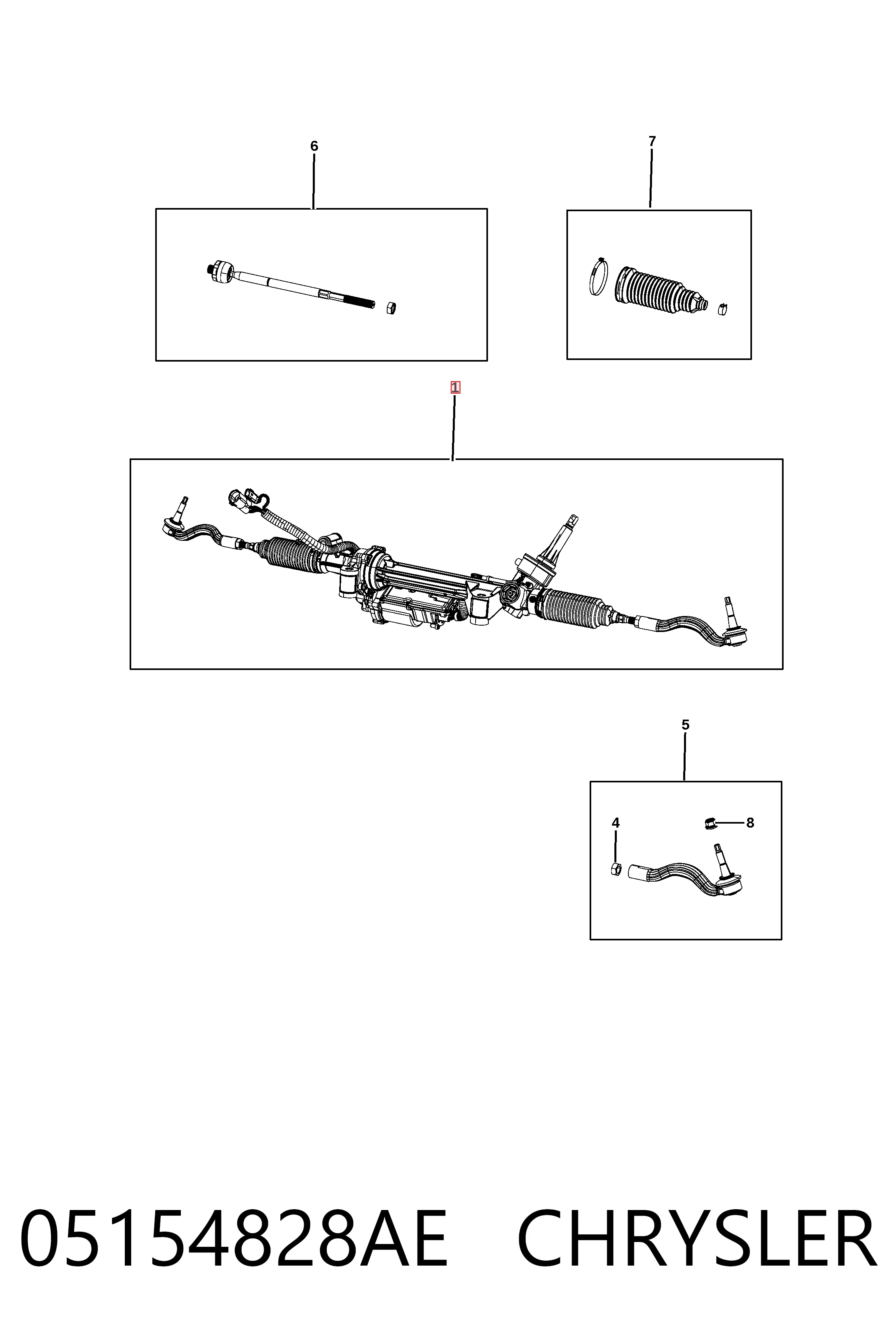 Реечный рулевой механизм Fiat/Alfa/Lancia K68524909AB цена, от 1266.93 USD