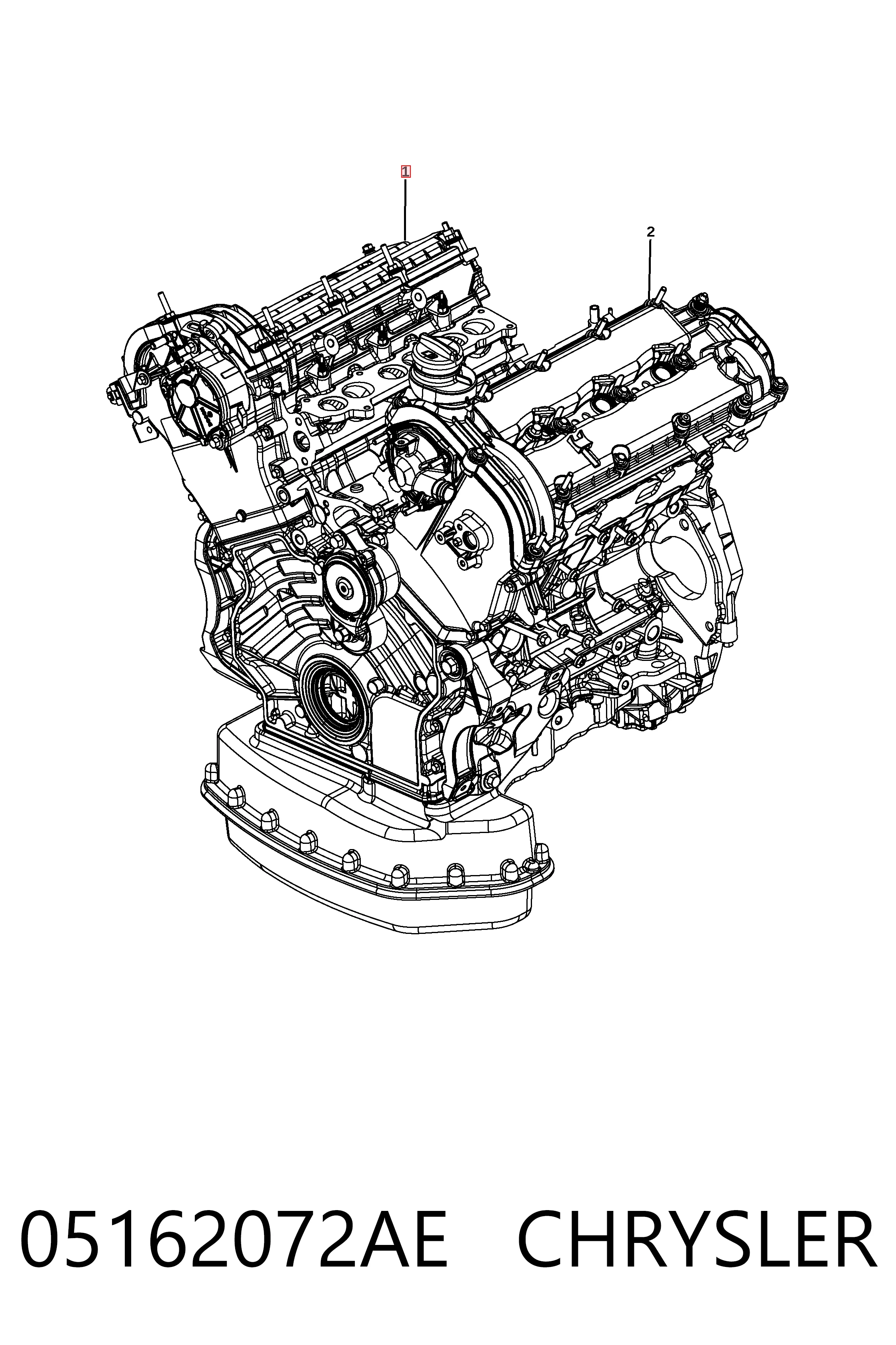 K05162072AD Fiat/Alfa/Lancia Мотор в сборе