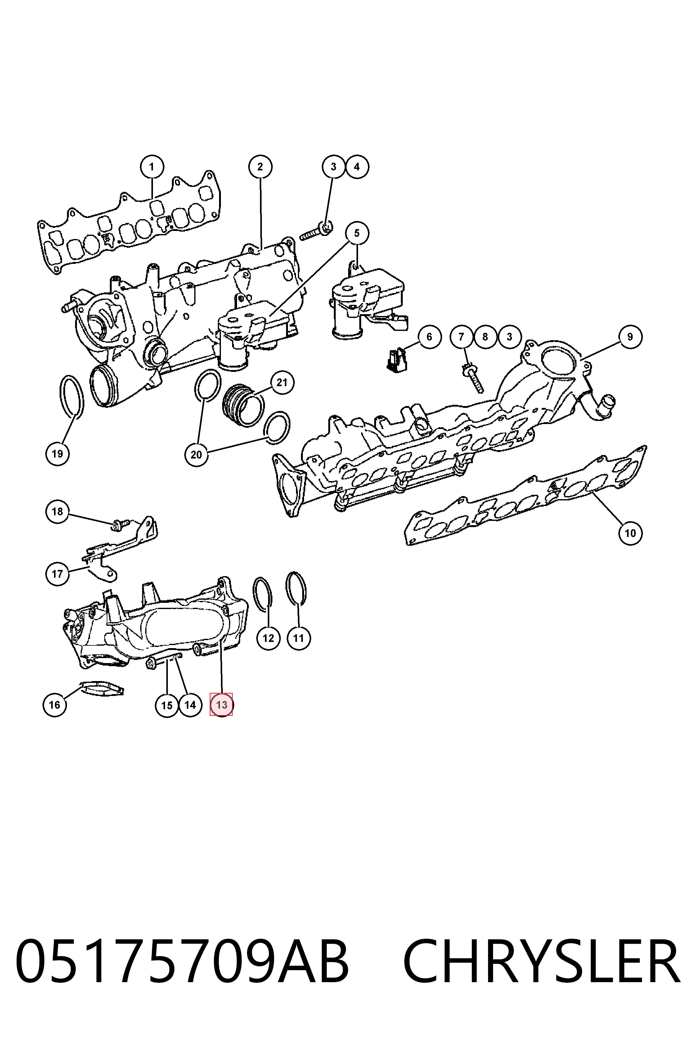 K05175709AA Fiat/Alfa/Lancia 