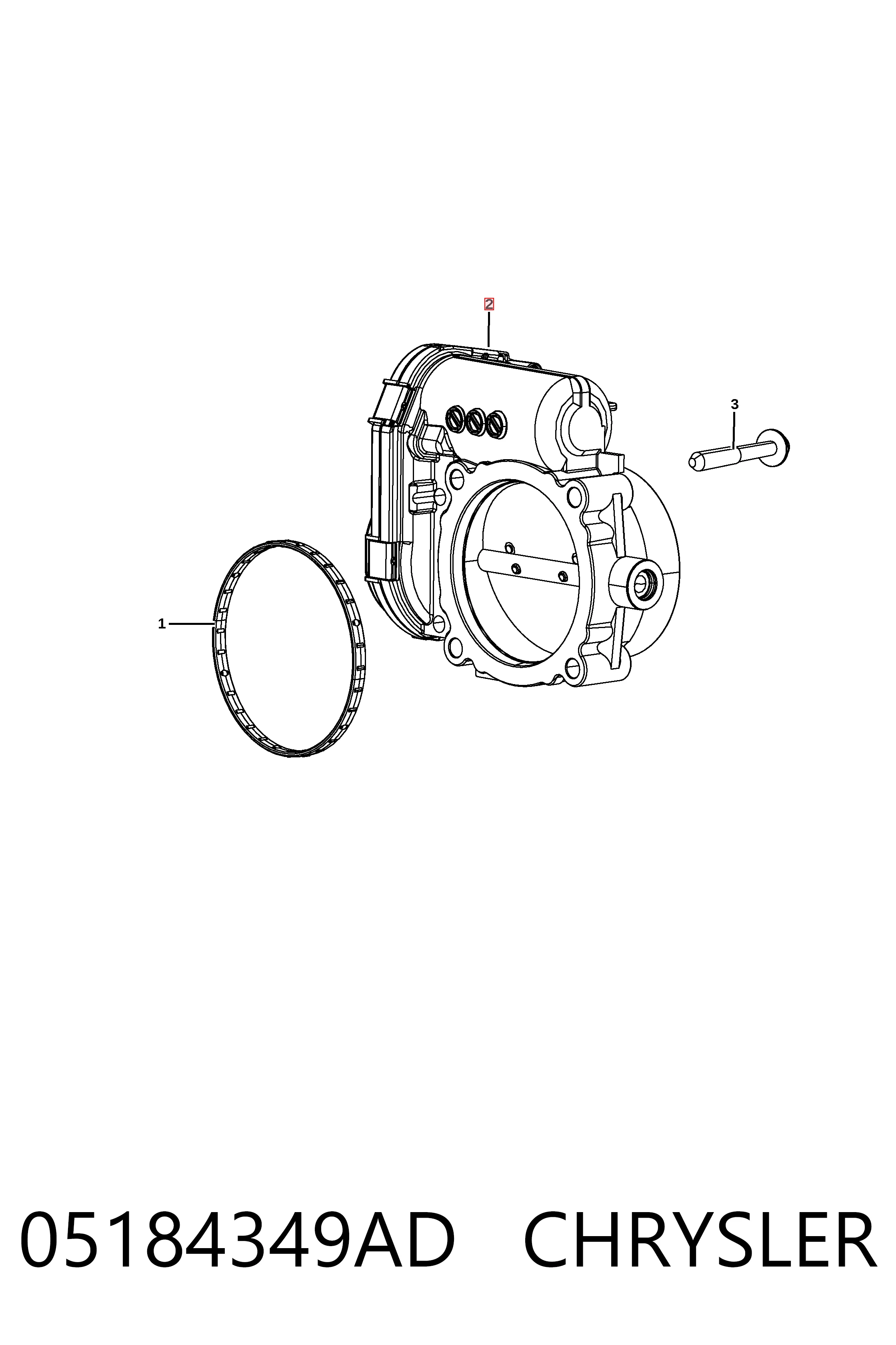 Заслонка воздушная Fiat/Alfa/Lancia K05184349AF