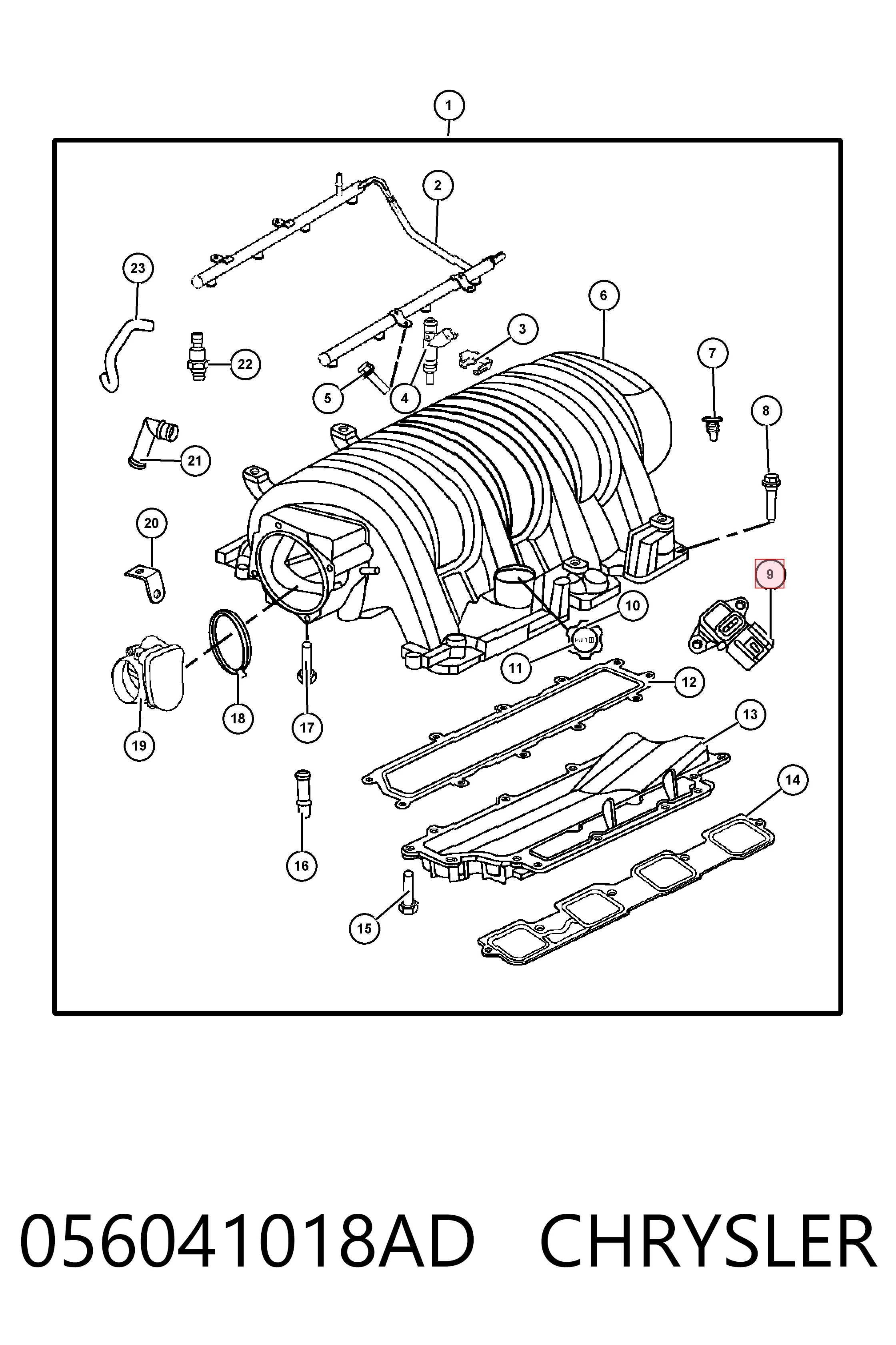 Датчик абсолютного давления в коллекторе Fiat/Alfa/Lancia K56041018AD цена, от 18.05 USD