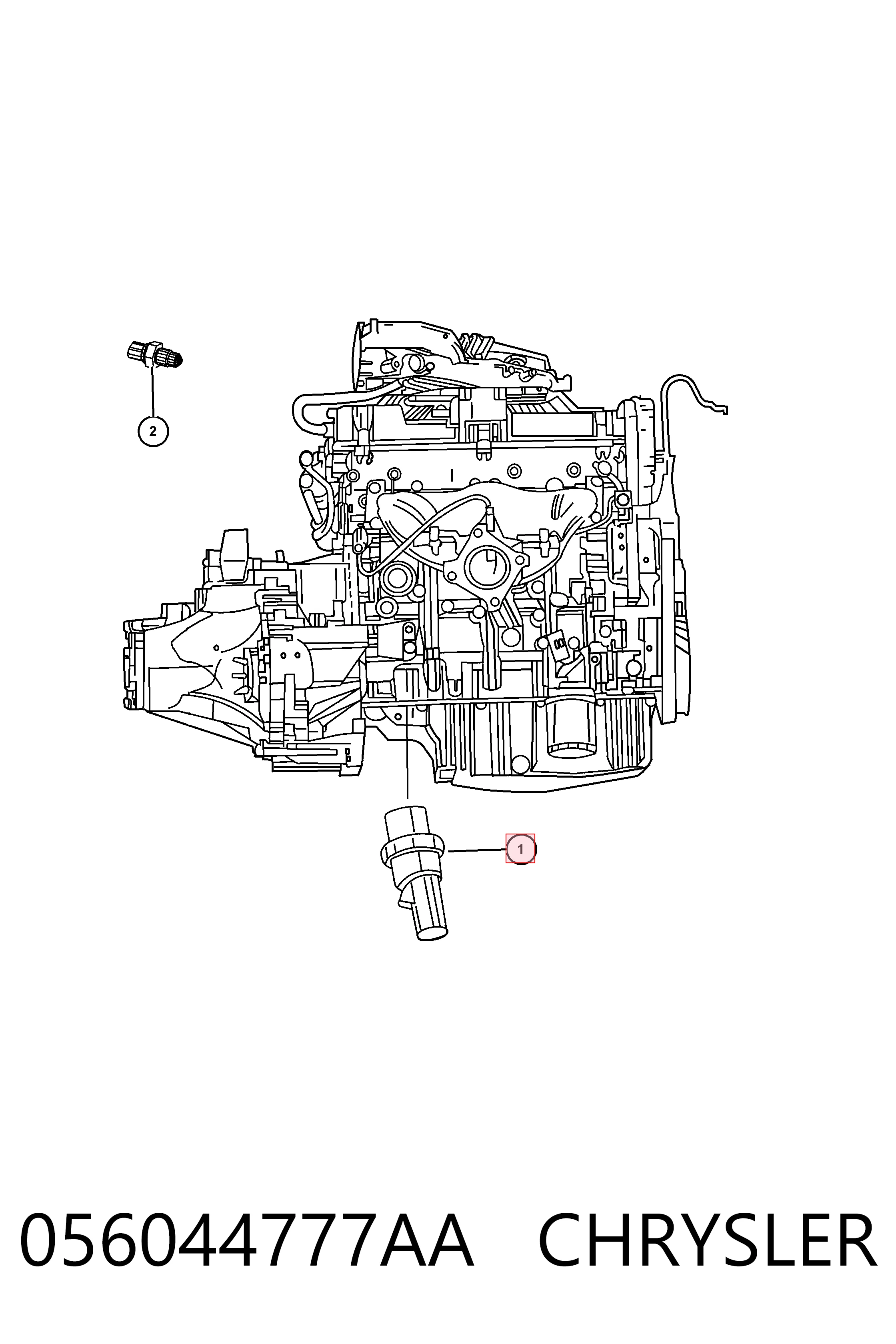 Датчик давления масла 05149062AB Fiat/Alfa/Lancia