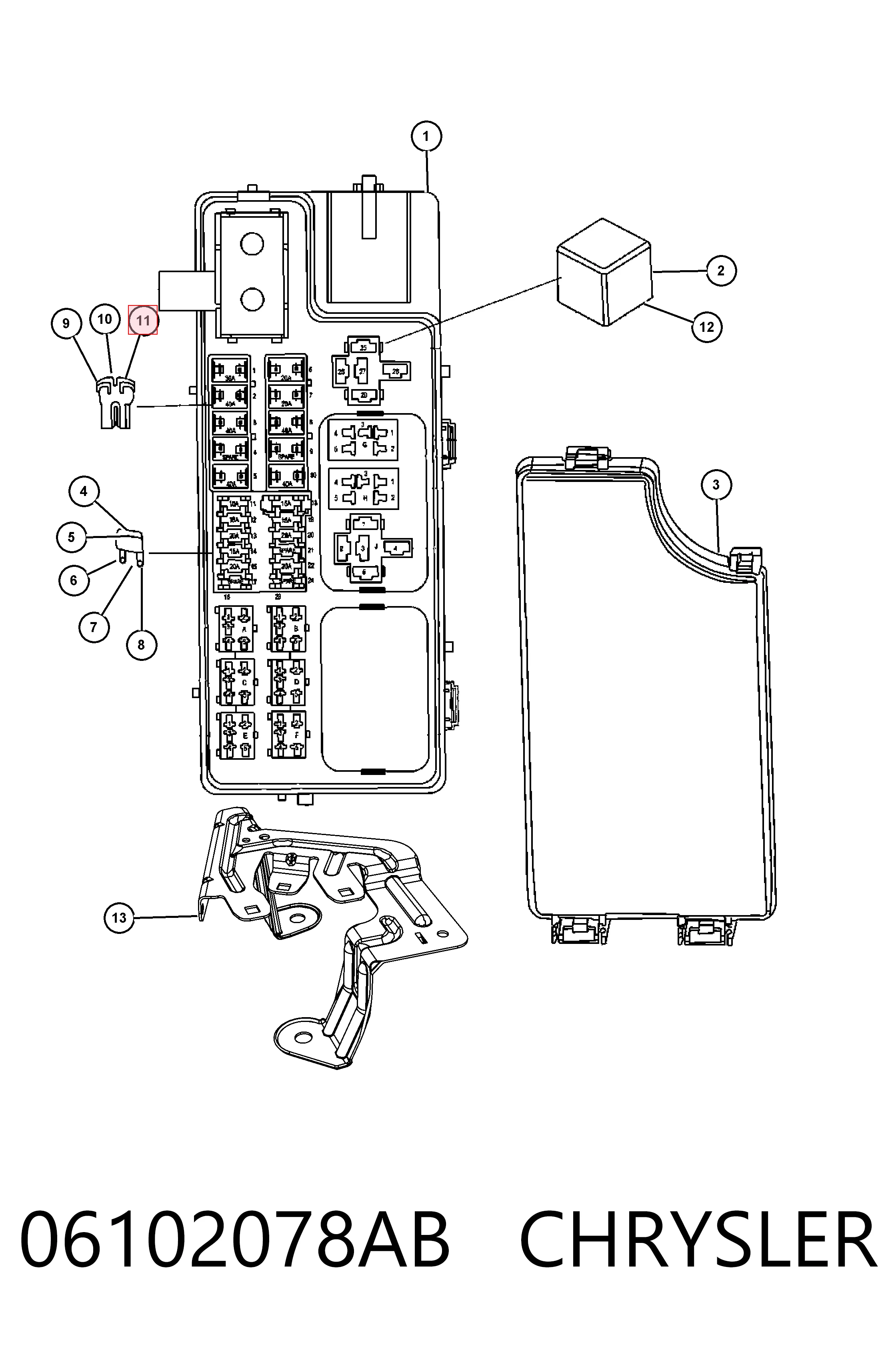 K06102078AA Fiat/Alfa/Lancia 
