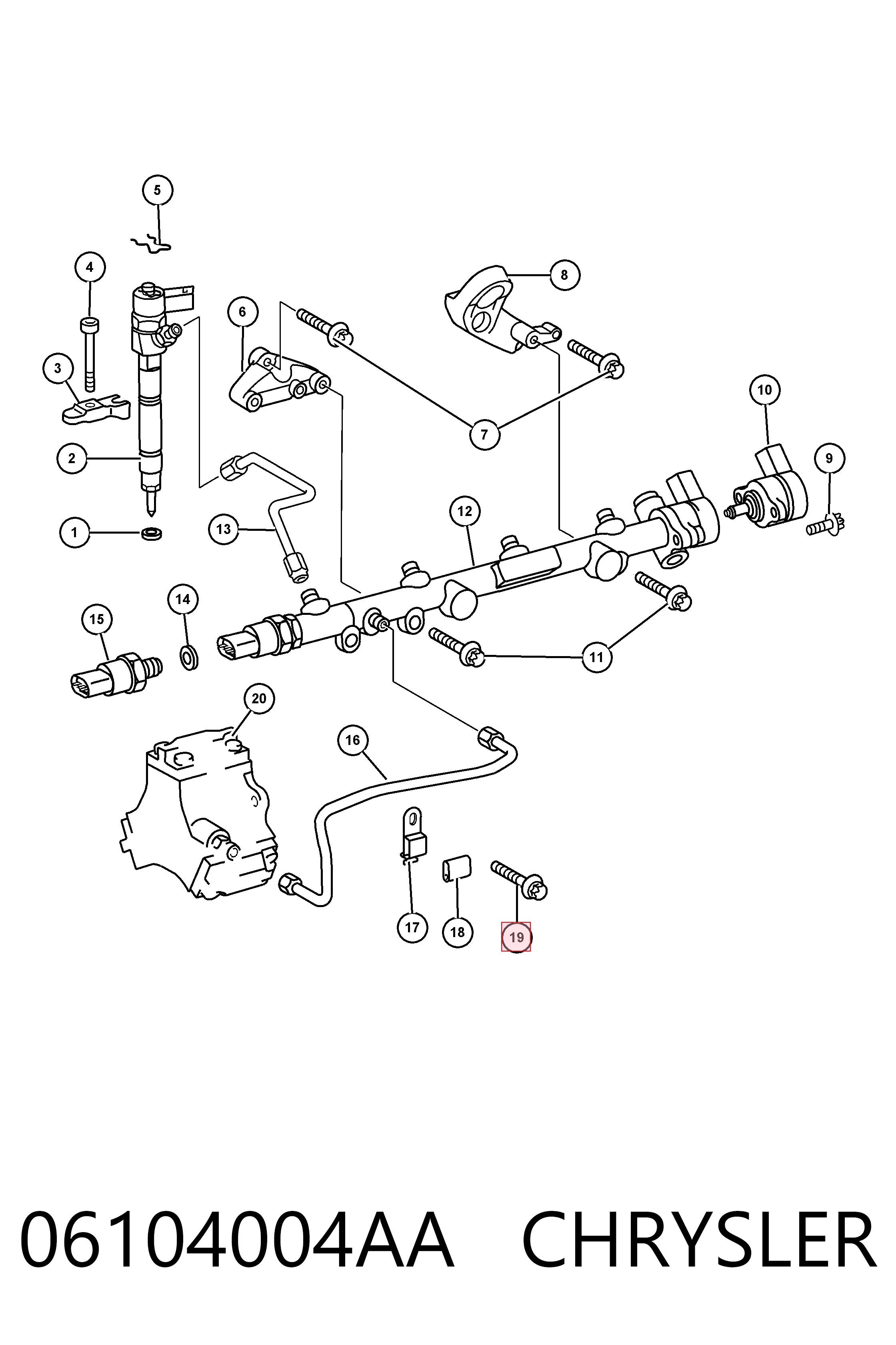 K05073824AA Fiat/Alfa/Lancia 