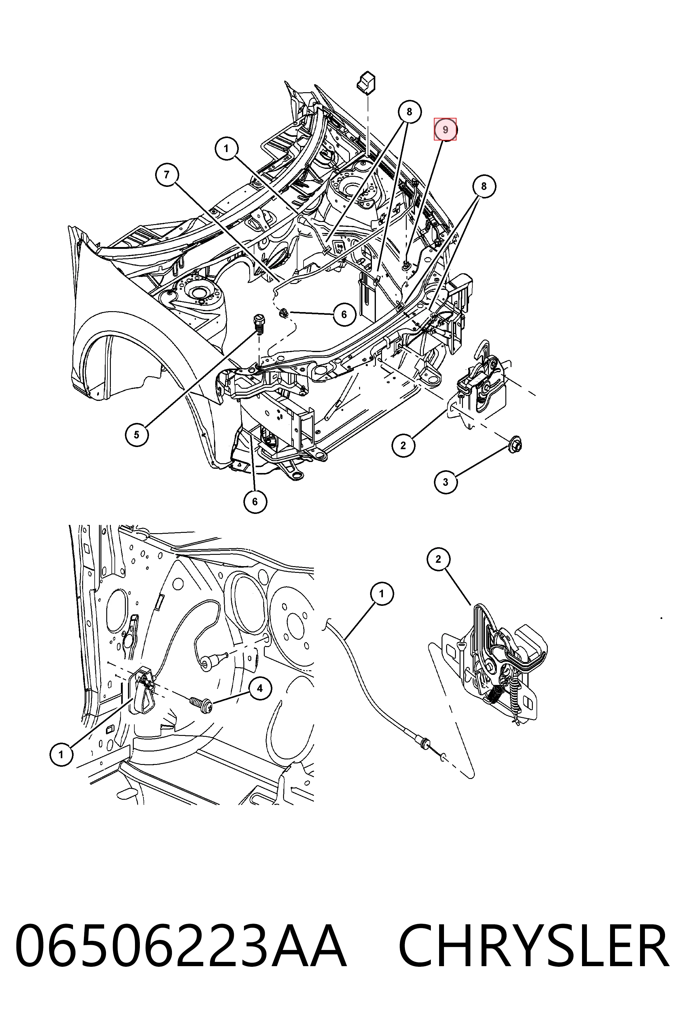 06506223AA Chrysler 