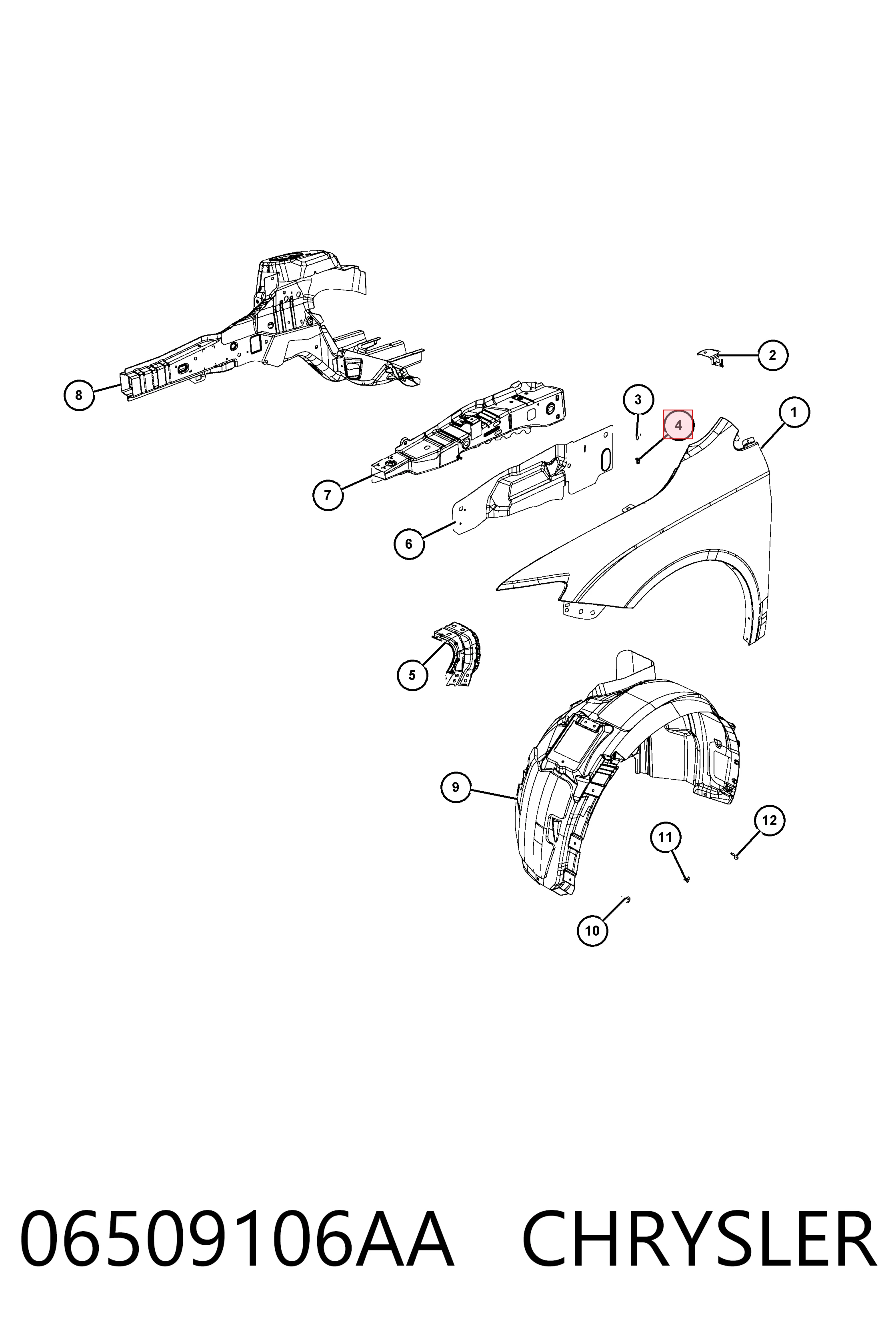 K06509106AA Fiat/Alfa/Lancia 