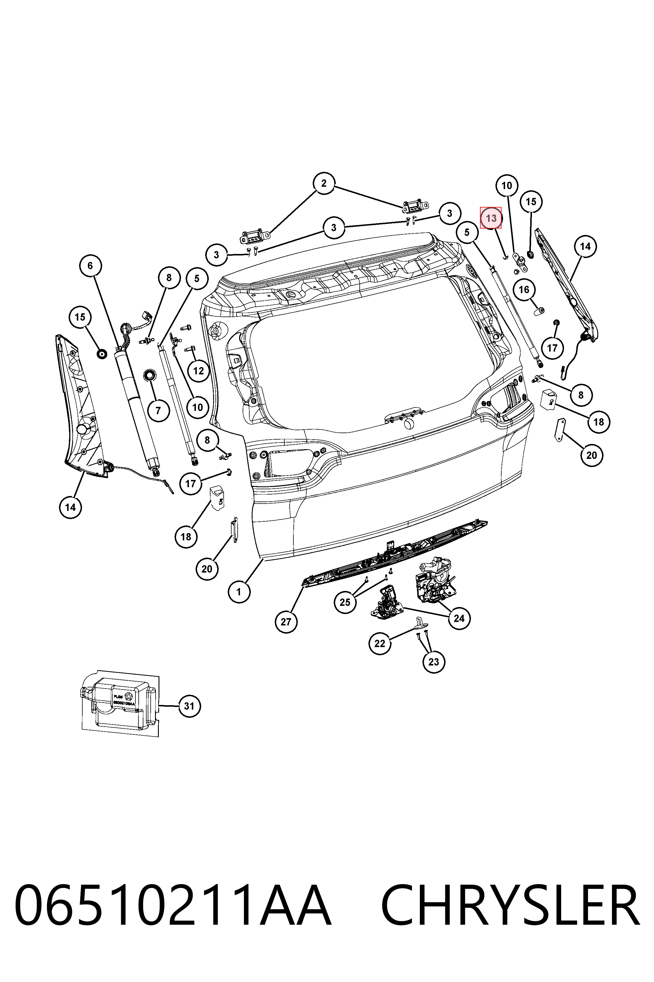 06510211AA Chrysler