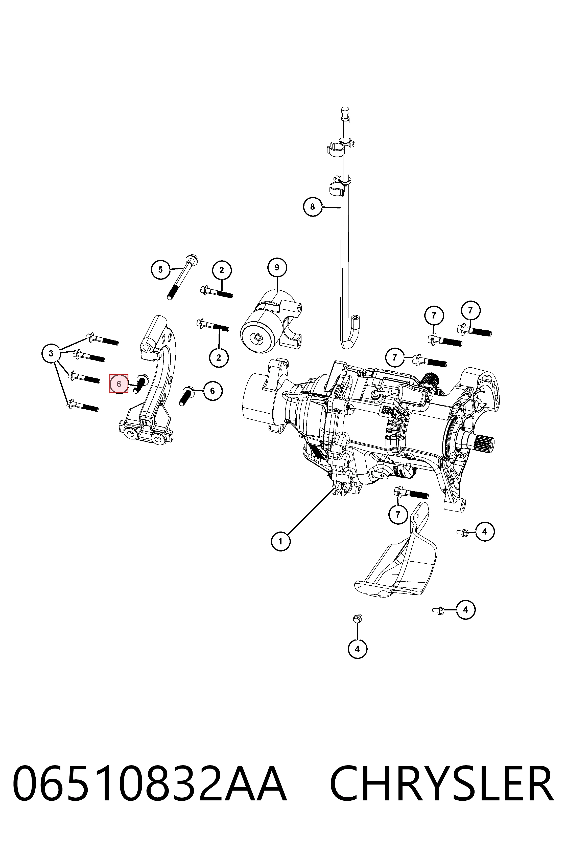 06510832AA Chrysler 