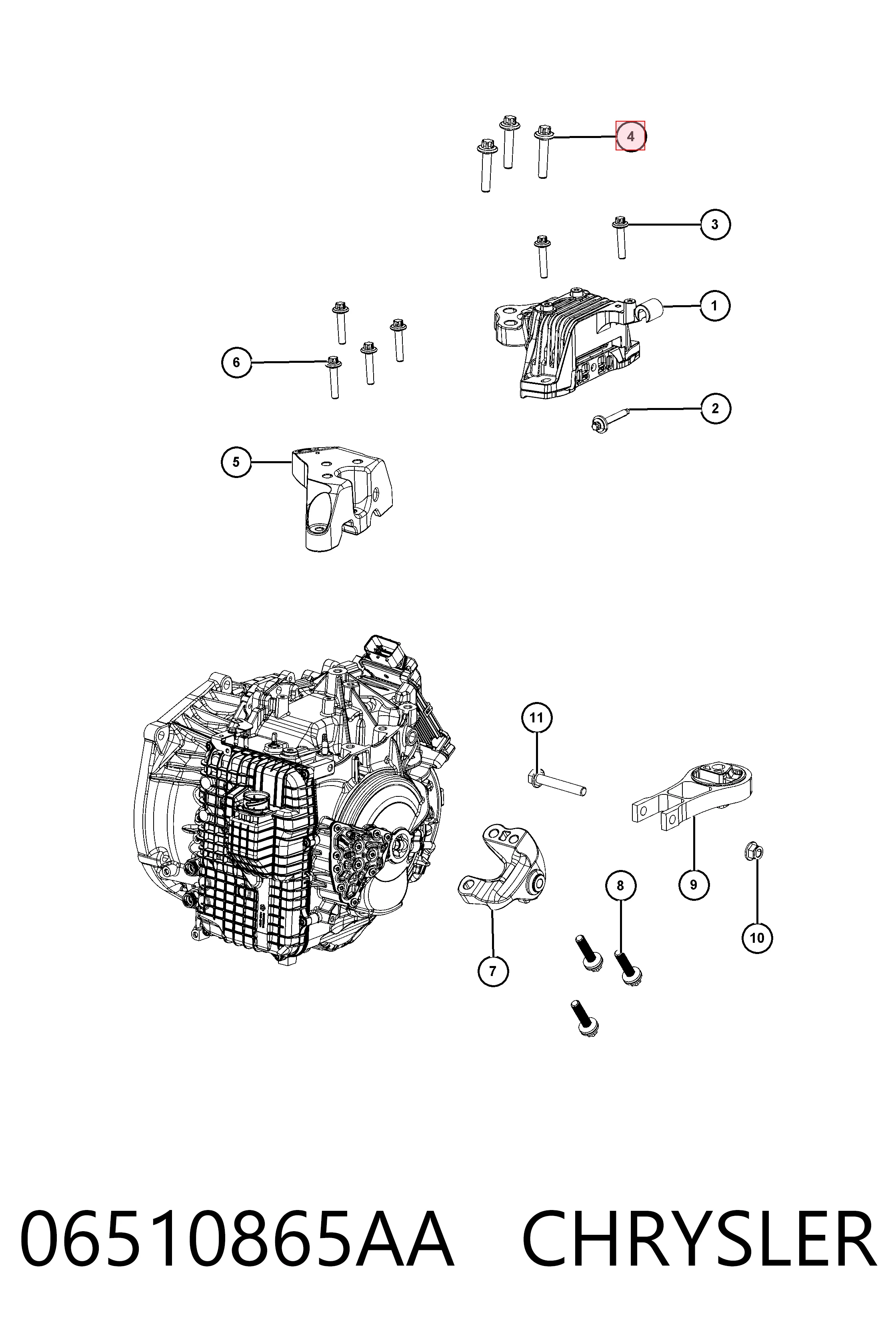06510865AA Chrysler 