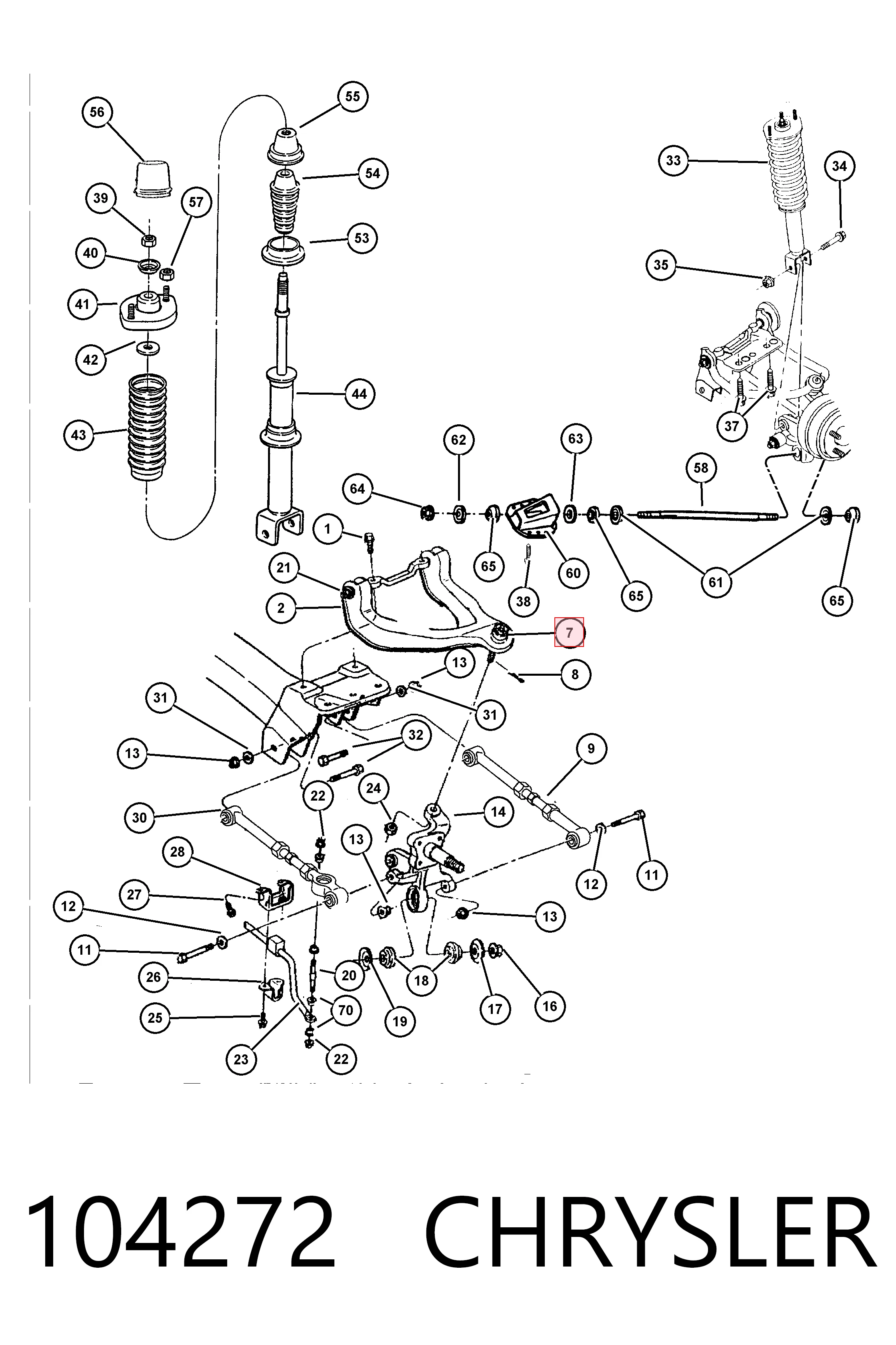 Верхняя шаровая опора Fiat/Alfa/Lancia K04879321AC цена, от 14.44 USD