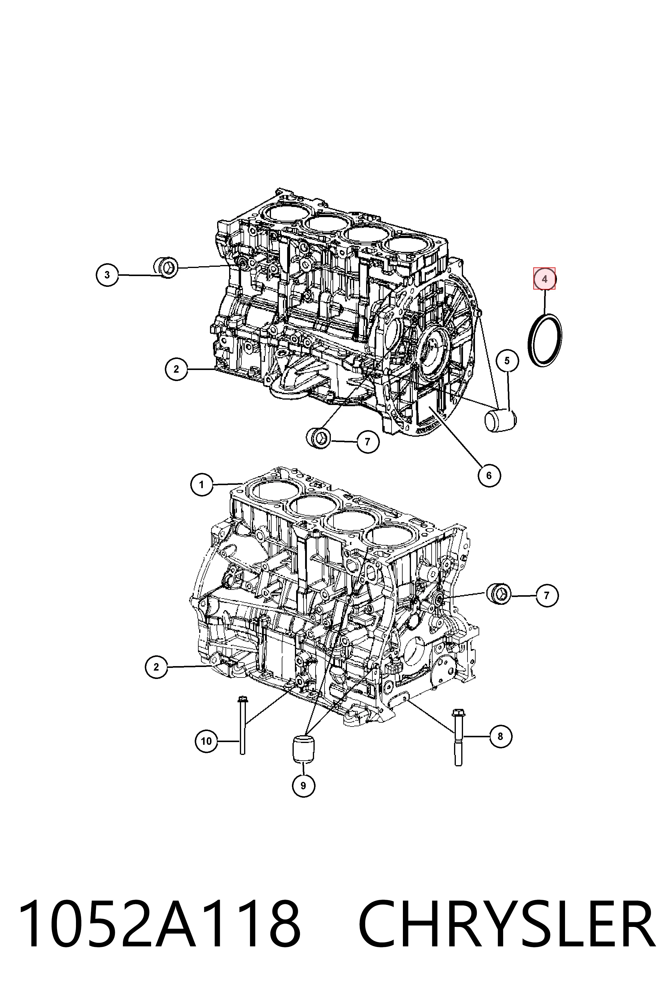 Сальник коленвала задний Fiat/Alfa/Lancia 5047167AA цена, от 15.47 USD