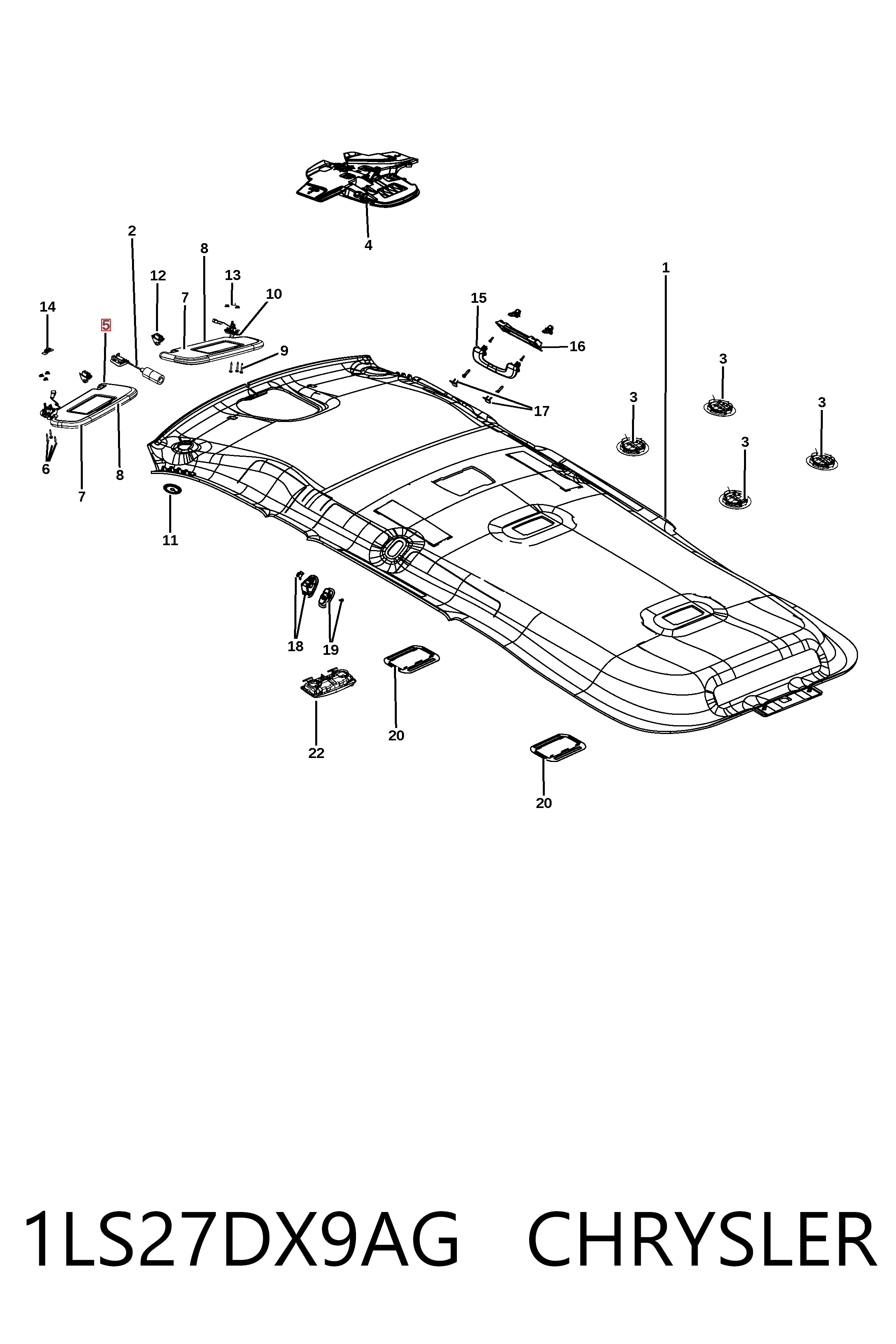 Козырек солнцезащитный автомобиля Jeep Grand Cherokee IV внедорожник (WK) (2011 - 2022) цена, от 13.04 USD