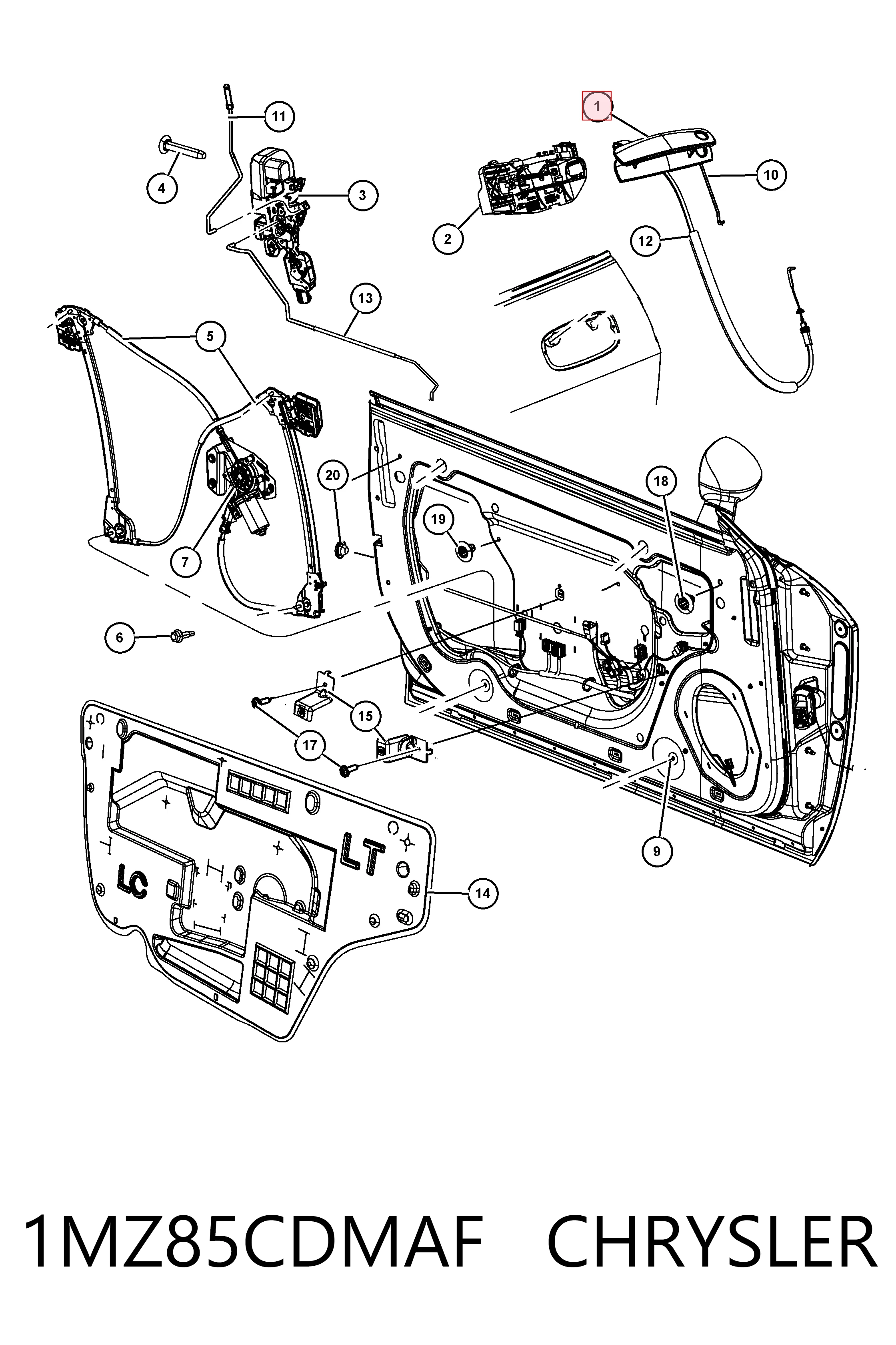 Ручка двери передней наружная левая Fiat/Alfa/Lancia K1MZ85JSCAJ цена, от 39.50 USD