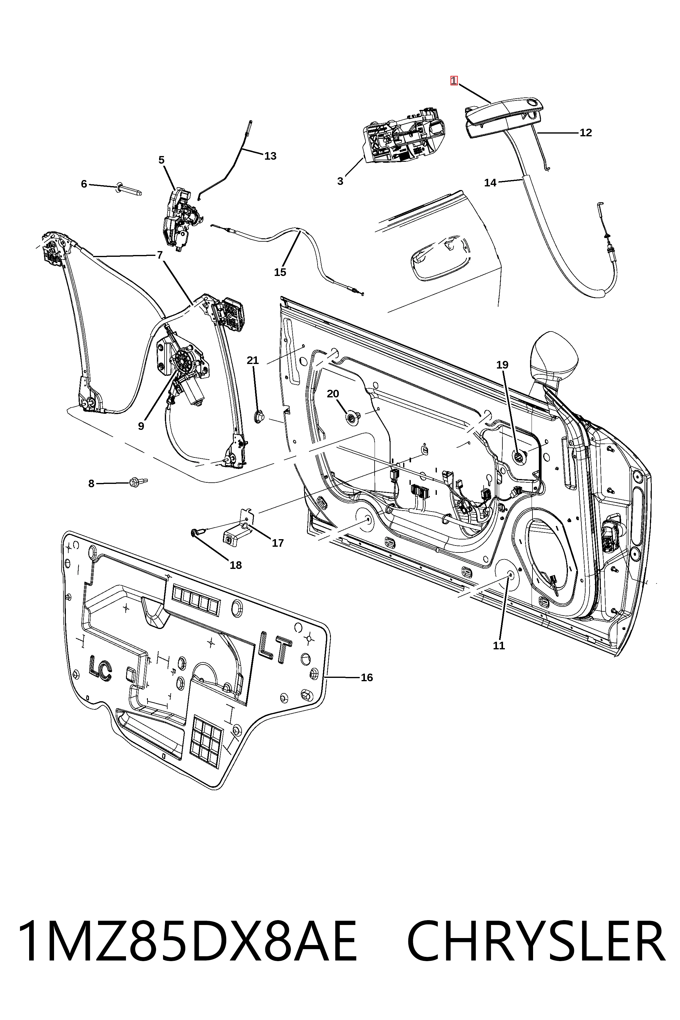 Купить K1MZ85JSCAJ Fiat/Alfa/Lancia Ручка двери передней наружная левая