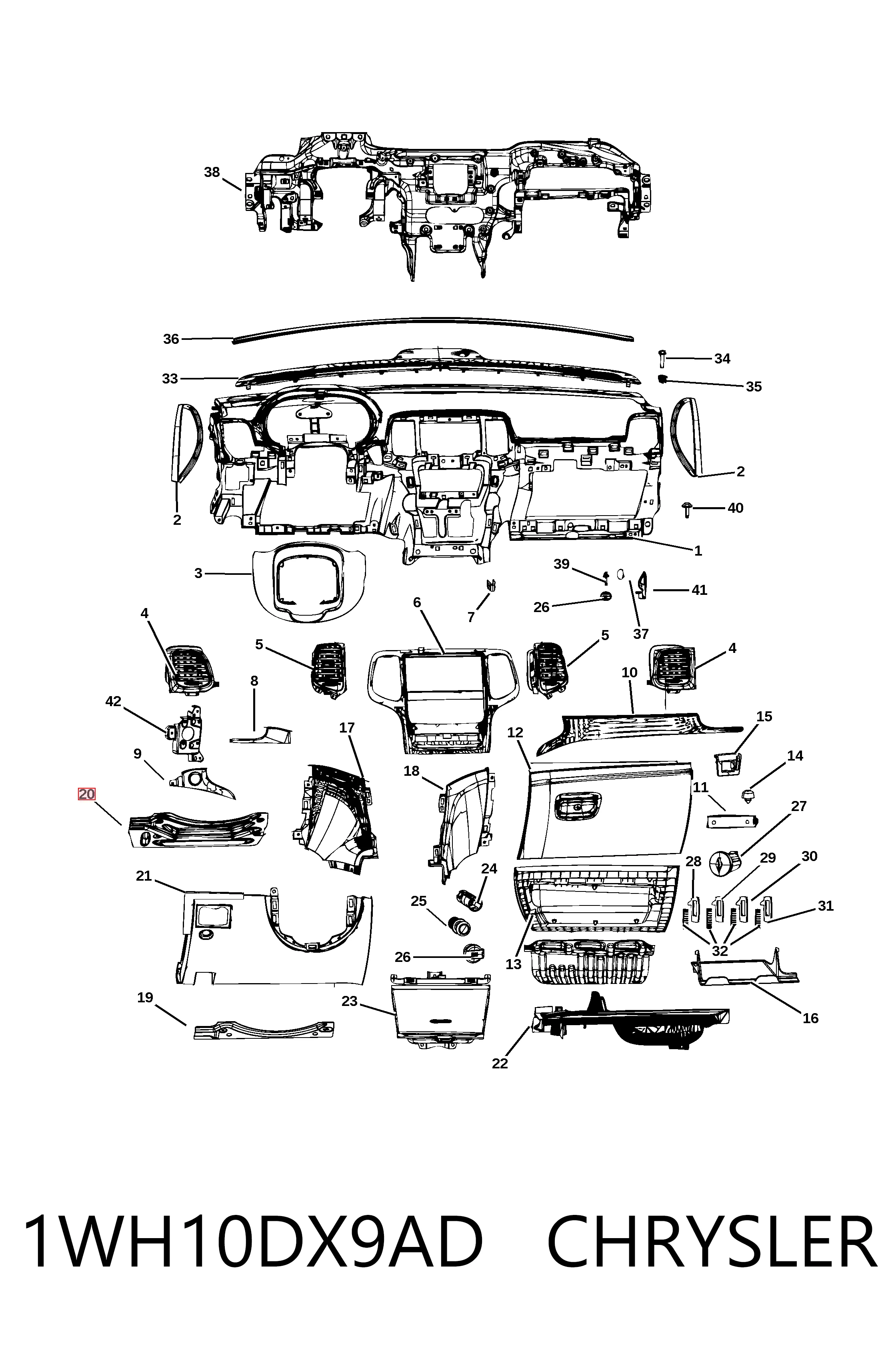  Fiat/Alfa/Lancia K1WH10DX9AC цена, от 6.33 USD