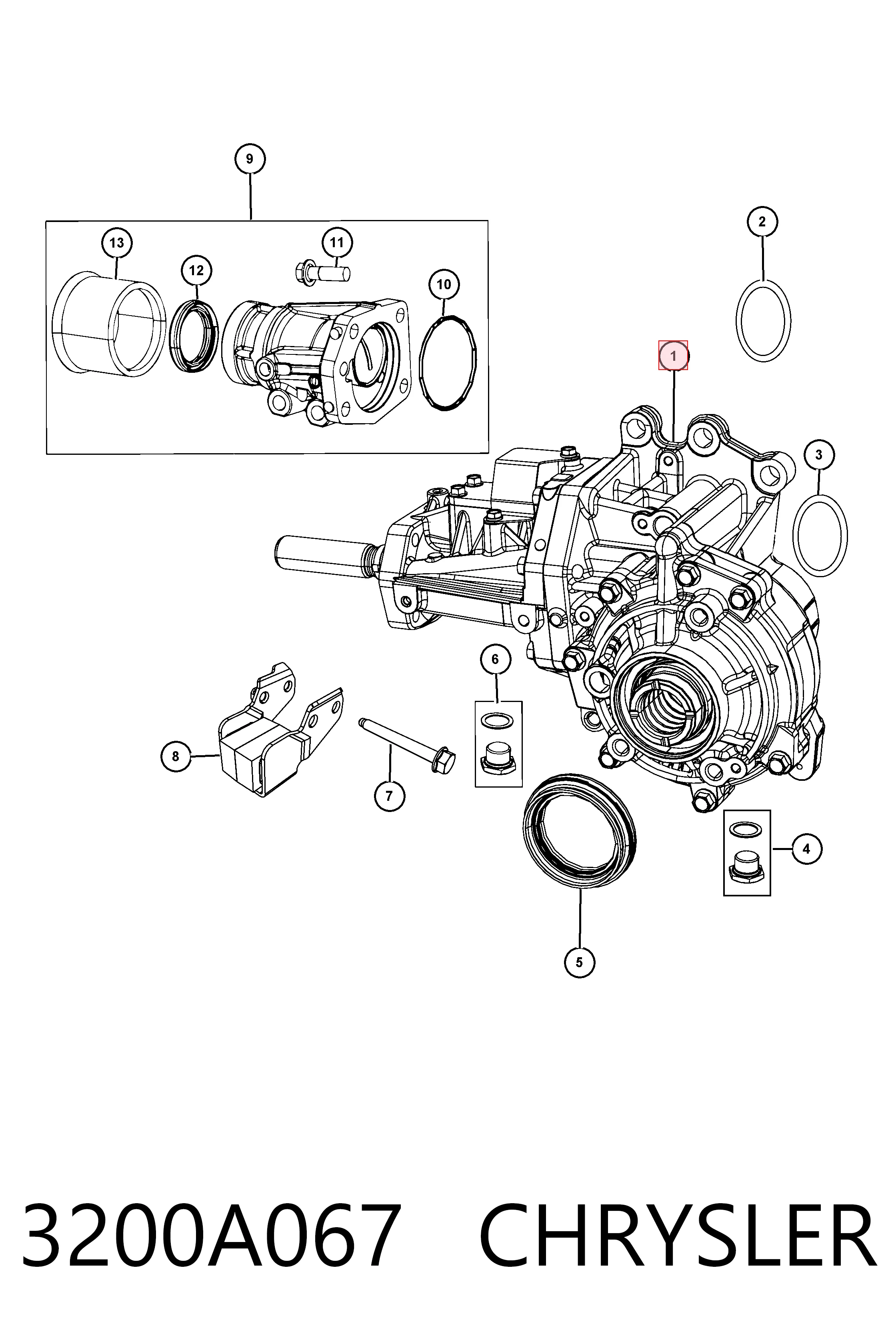 Коробка раздаточная в сборе Mitsubishi Outlander II XL внедорожник (CWW) (2005 - 2012) цена, от 77.01 USD