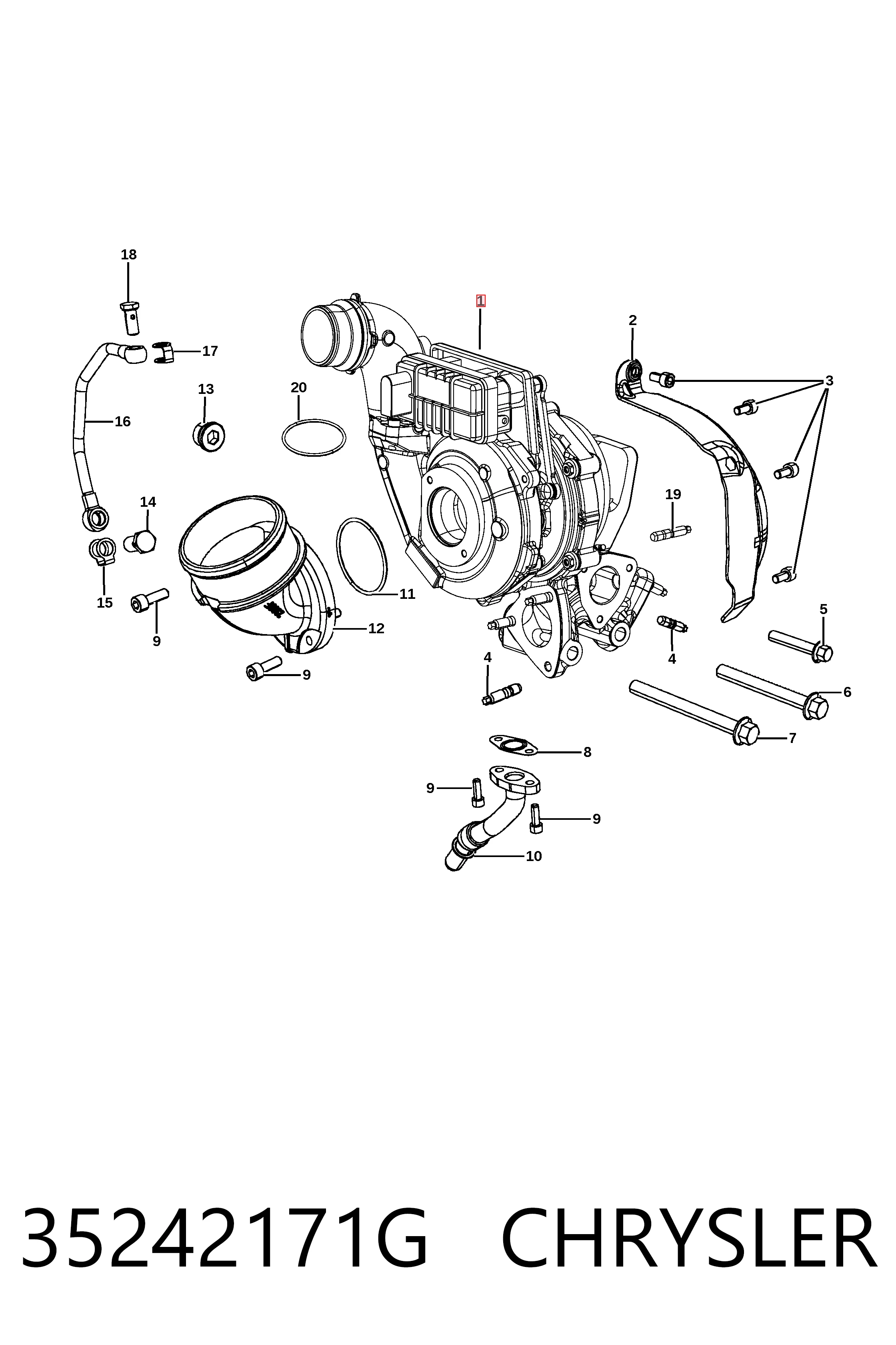 K68211213AA Fiat/Alfa/Lancia Турбонаддув
