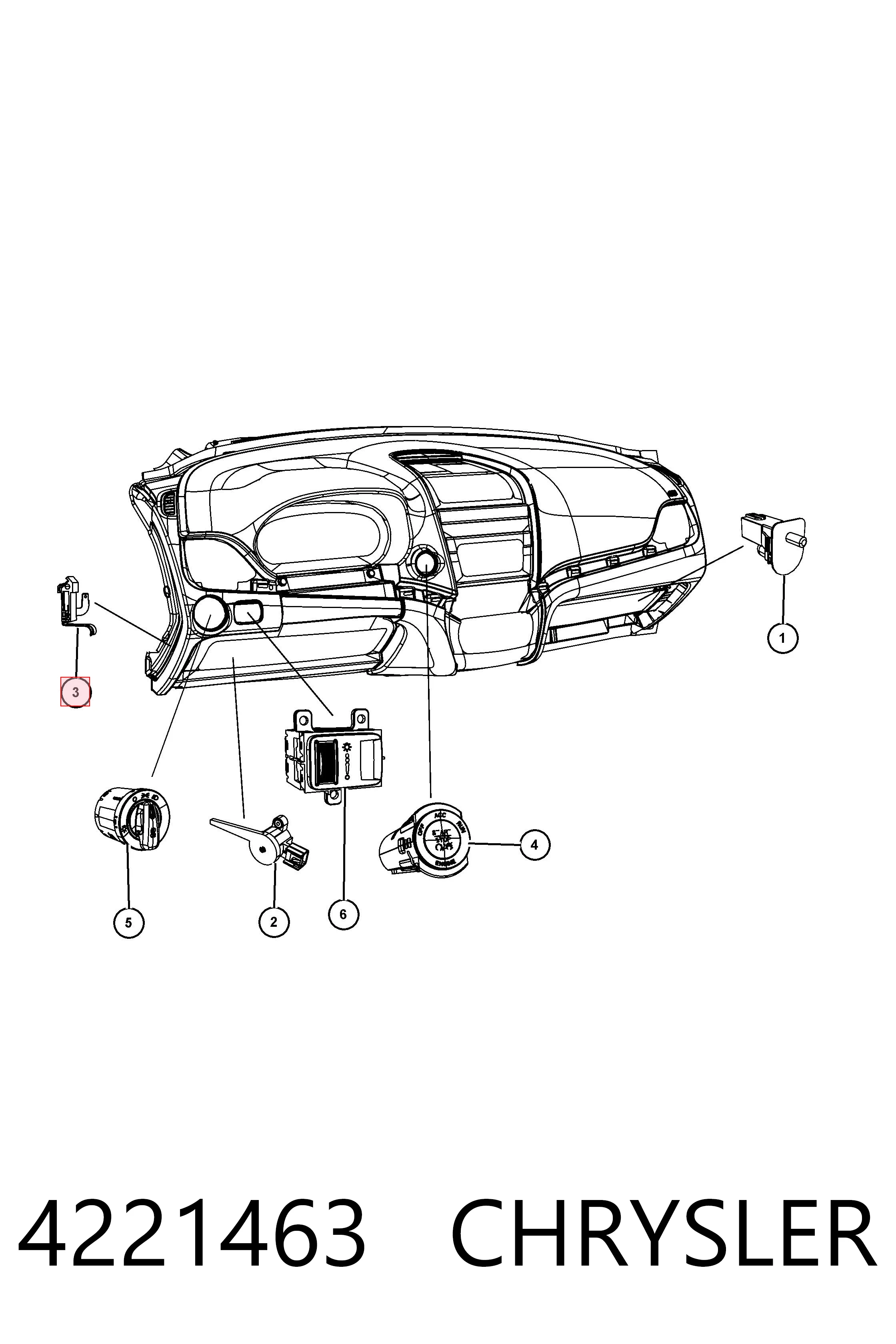 4221463 Chrysler Усилитель тормоза вакуумный