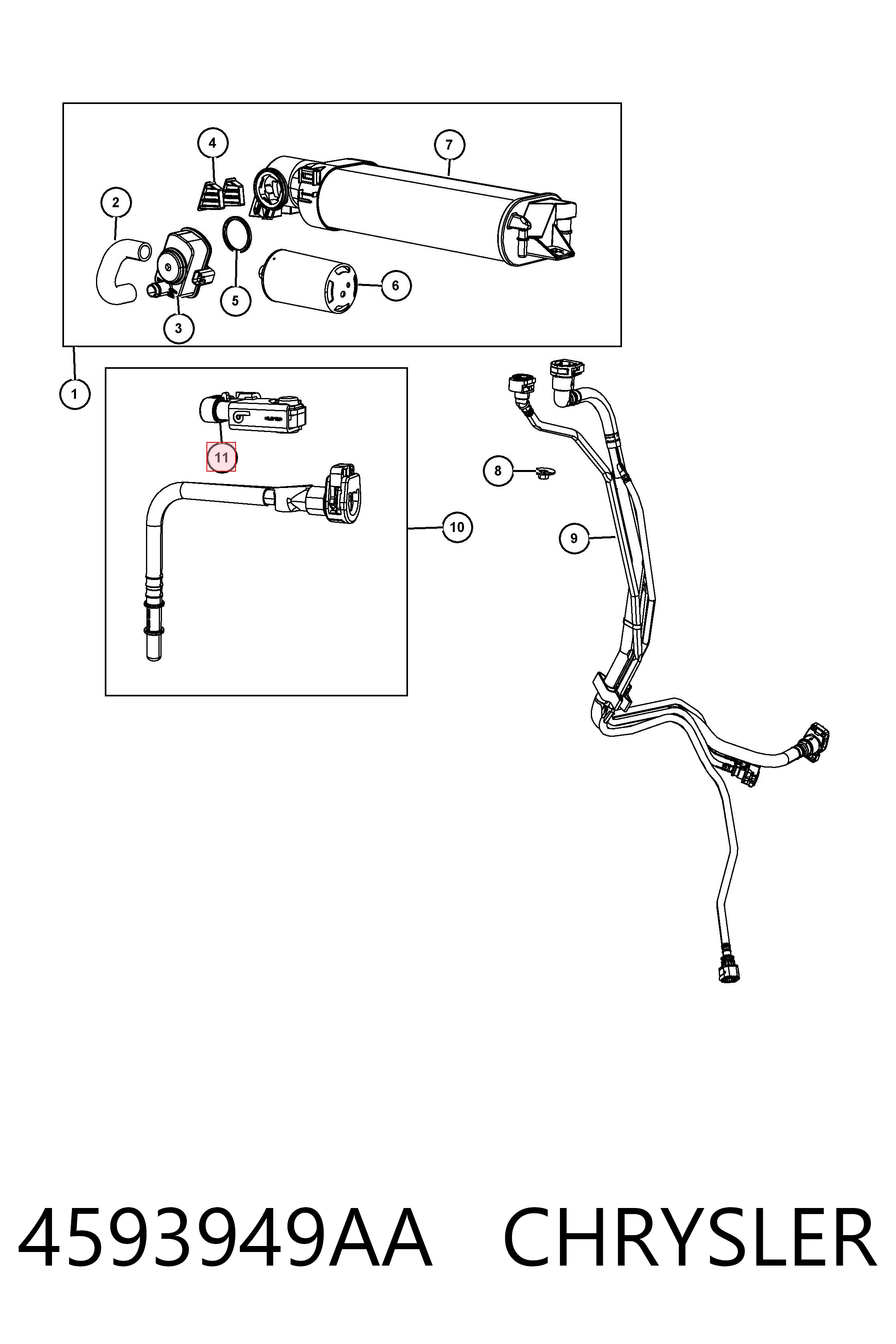 4593949AA Chrysler 