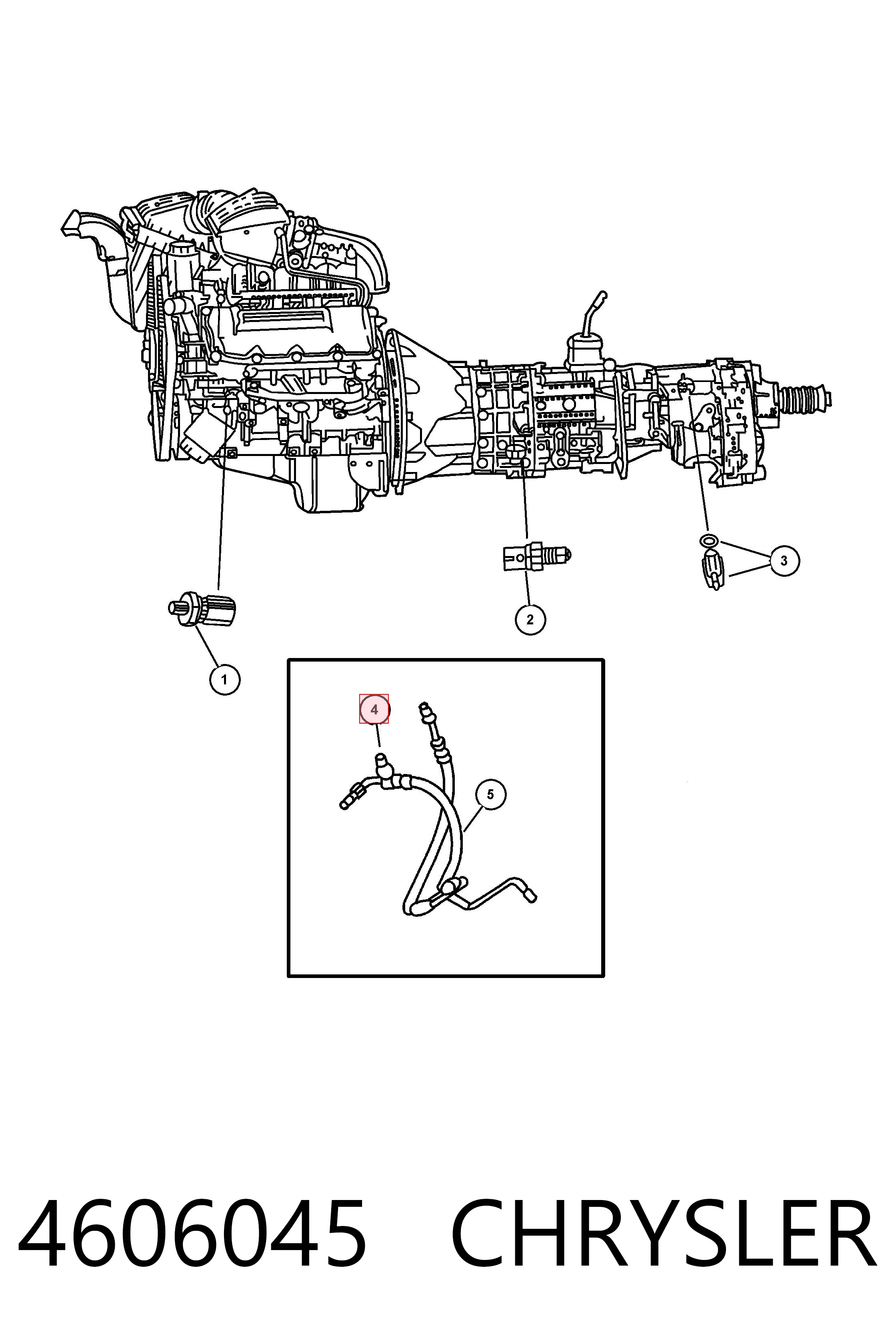 4606045 Chrysler Управление рулевое в сборе