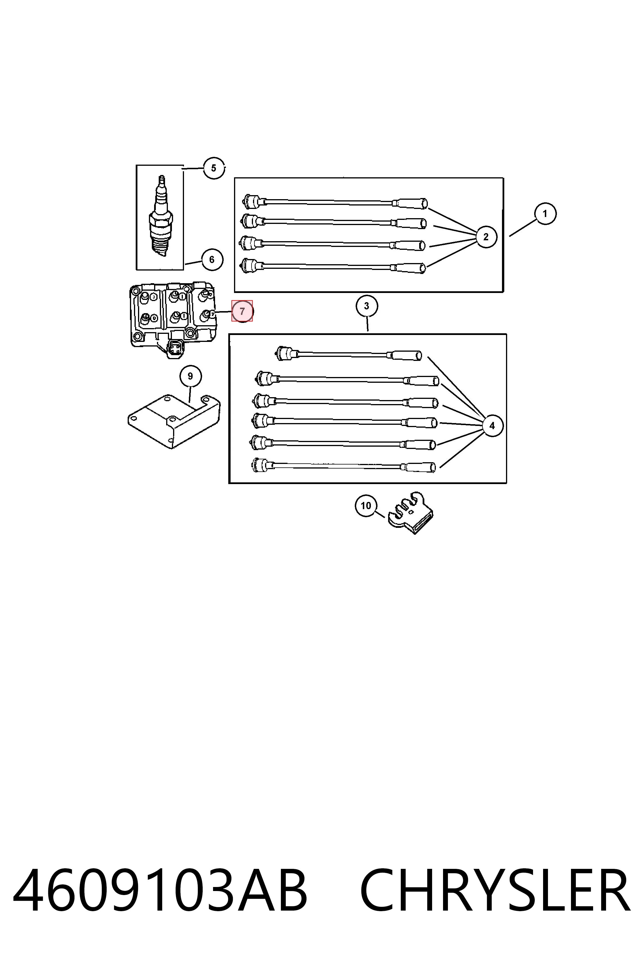 4609103AB Chrysler Катушка зажигания