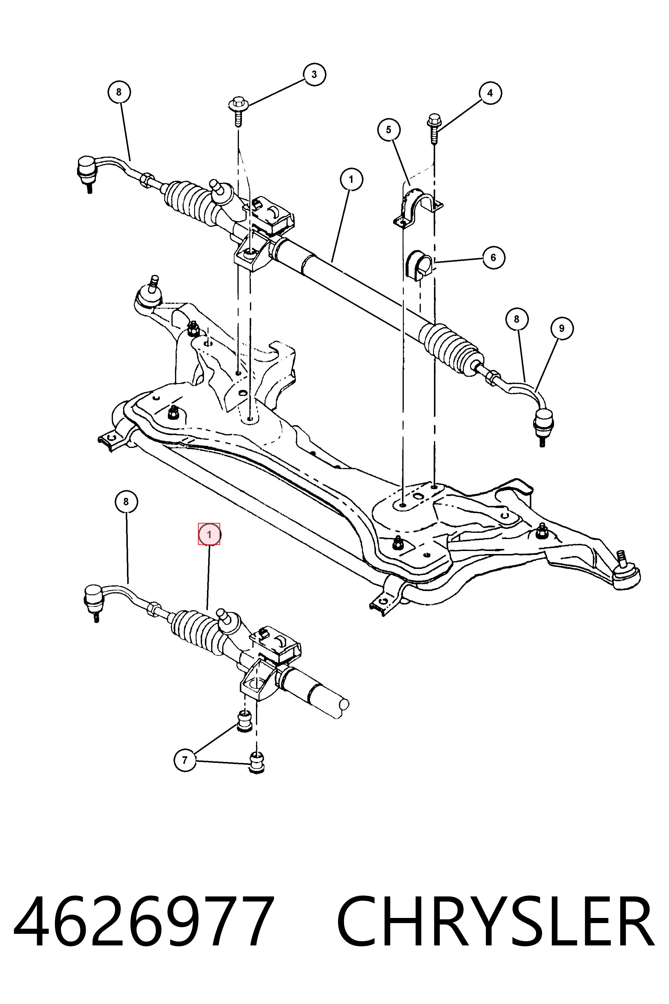 Купить R2172 Motorherz Рулевая рейка