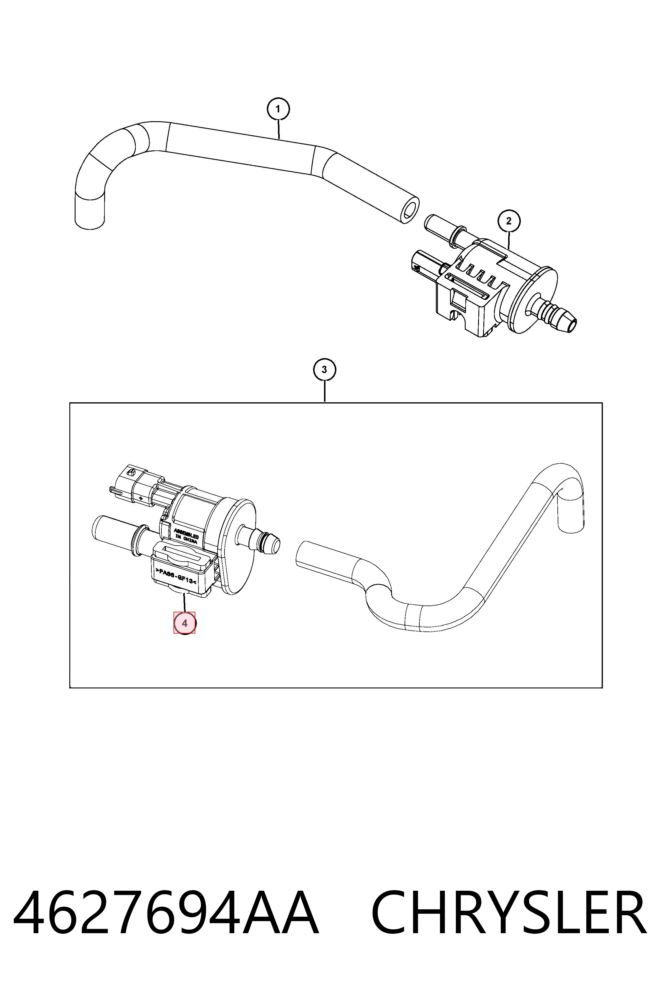 Клапан топливного абсорбера Додж РАМ 1500 Extended Cab