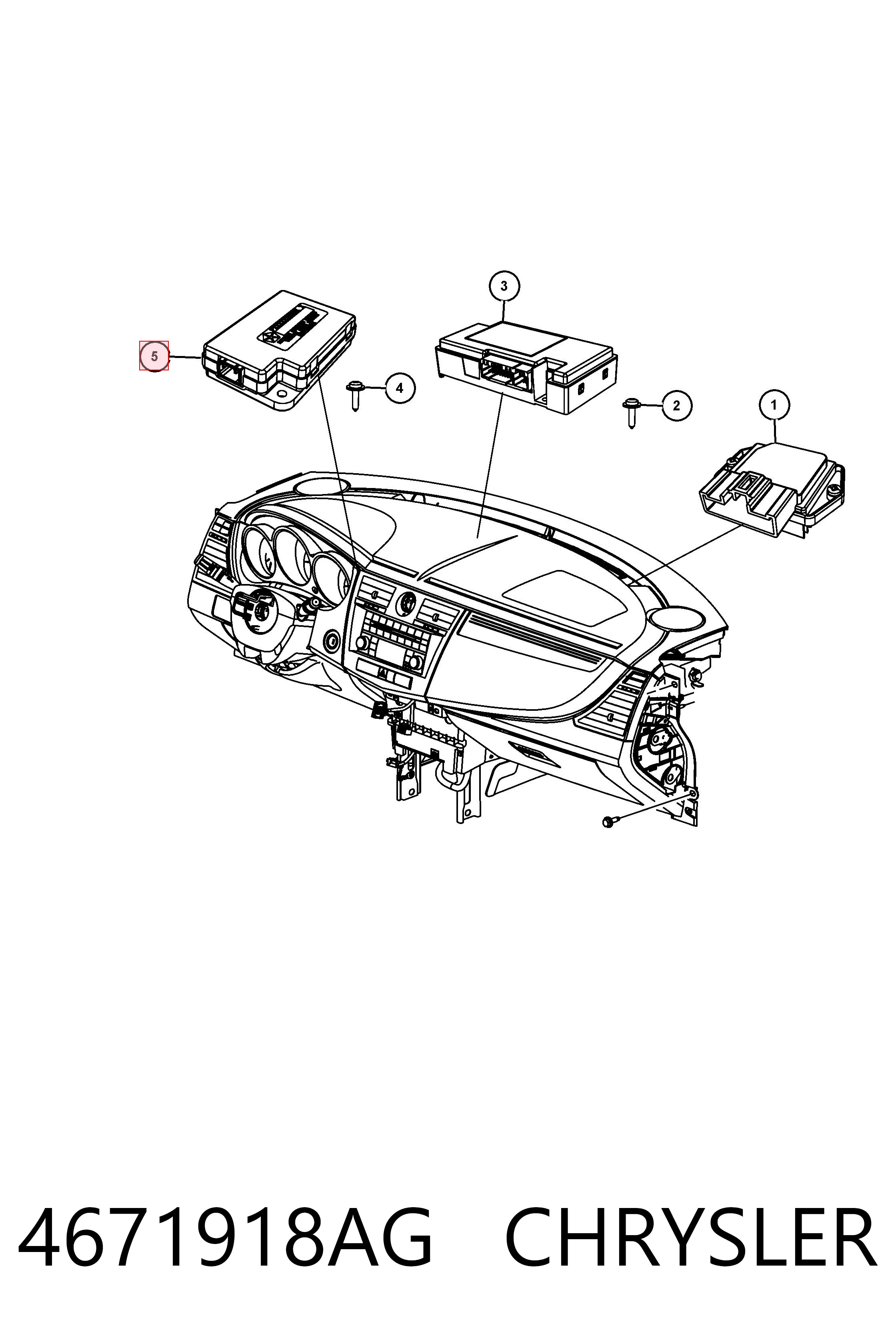 Блок управления навигацией Fiat/Alfa/Lancia K04671918AH цена, от 10.77 USD