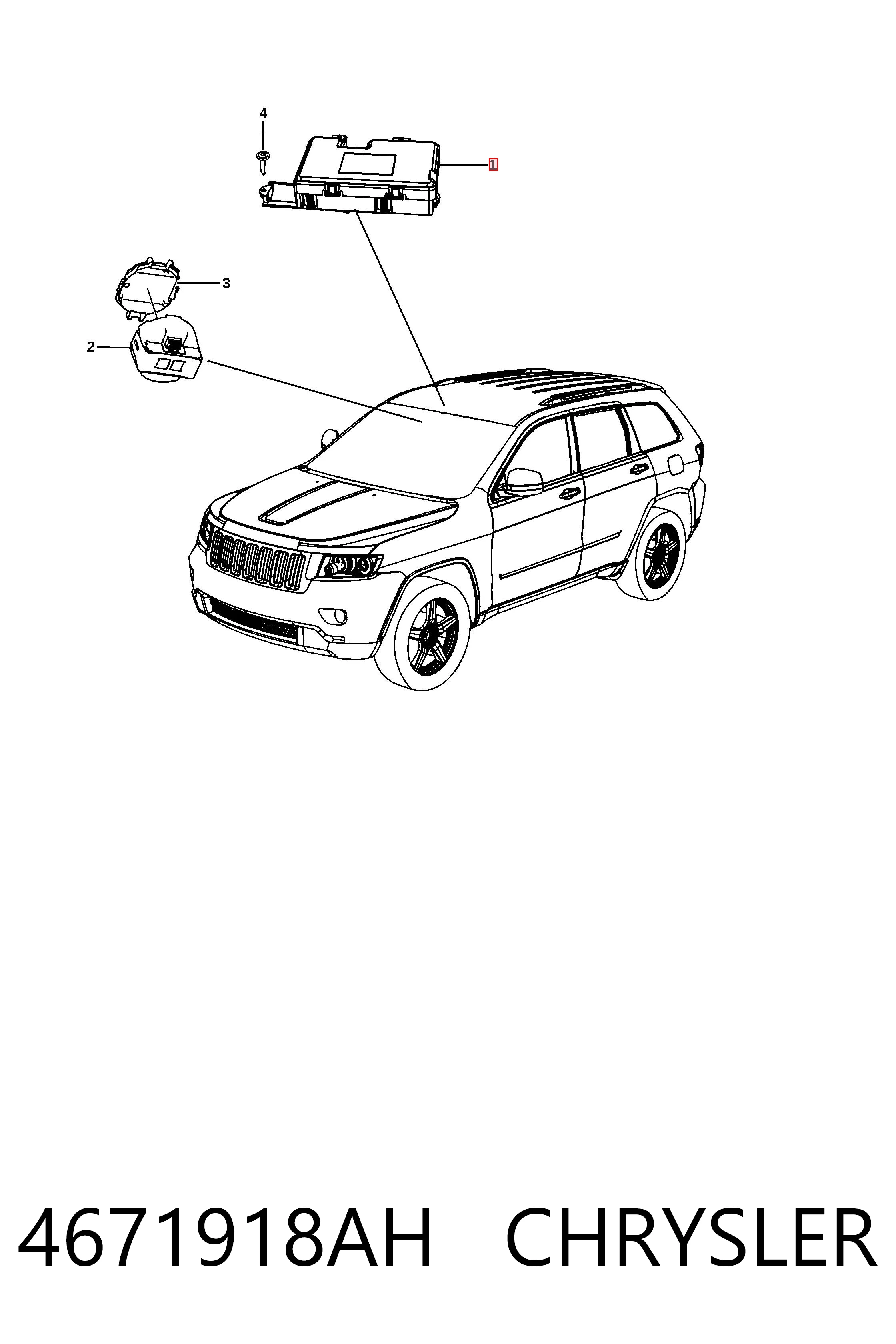 Купить K04671918AH Fiat/Alfa/Lancia Блок управления навигацией