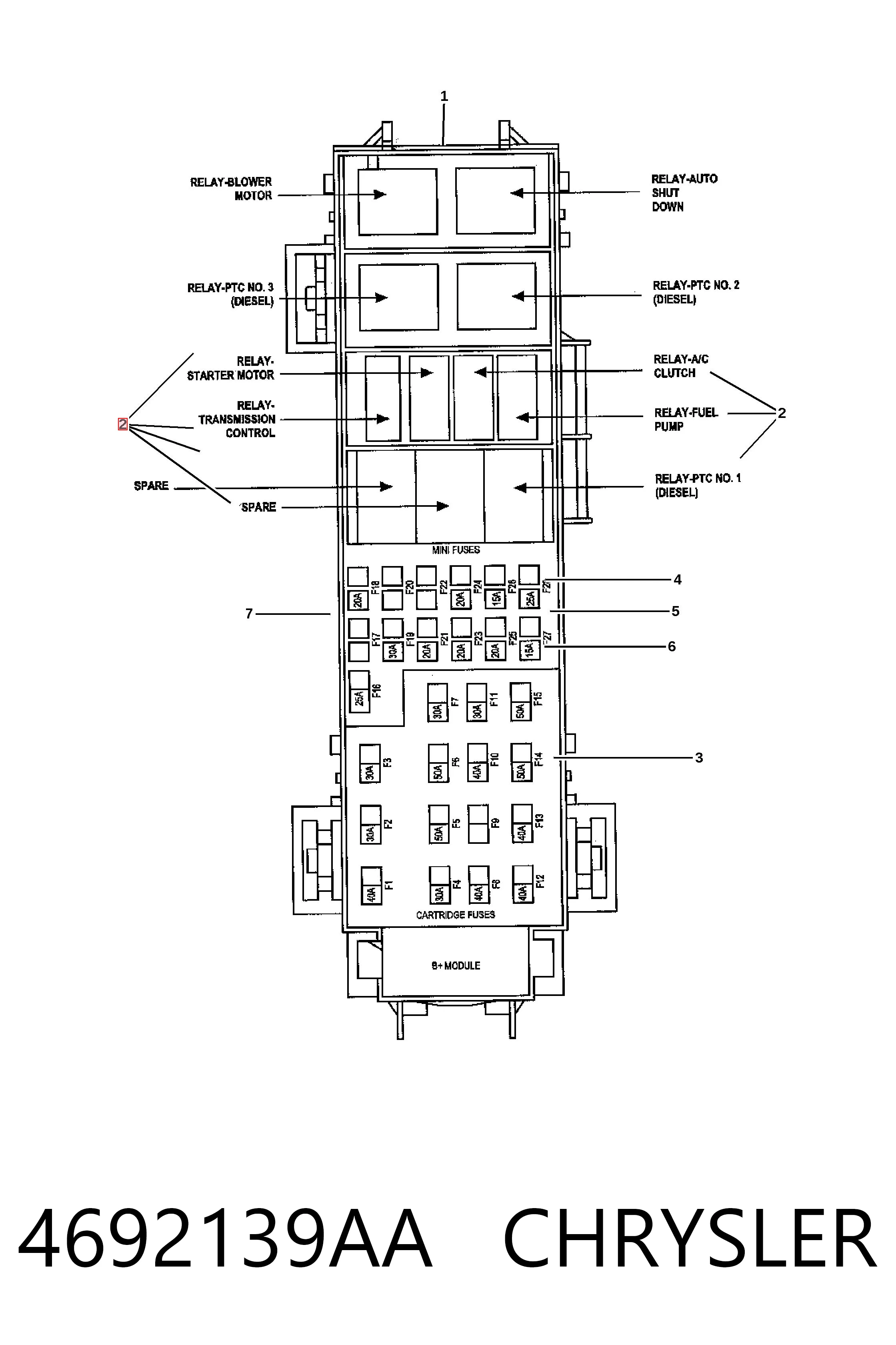4692139AA Chrysler 