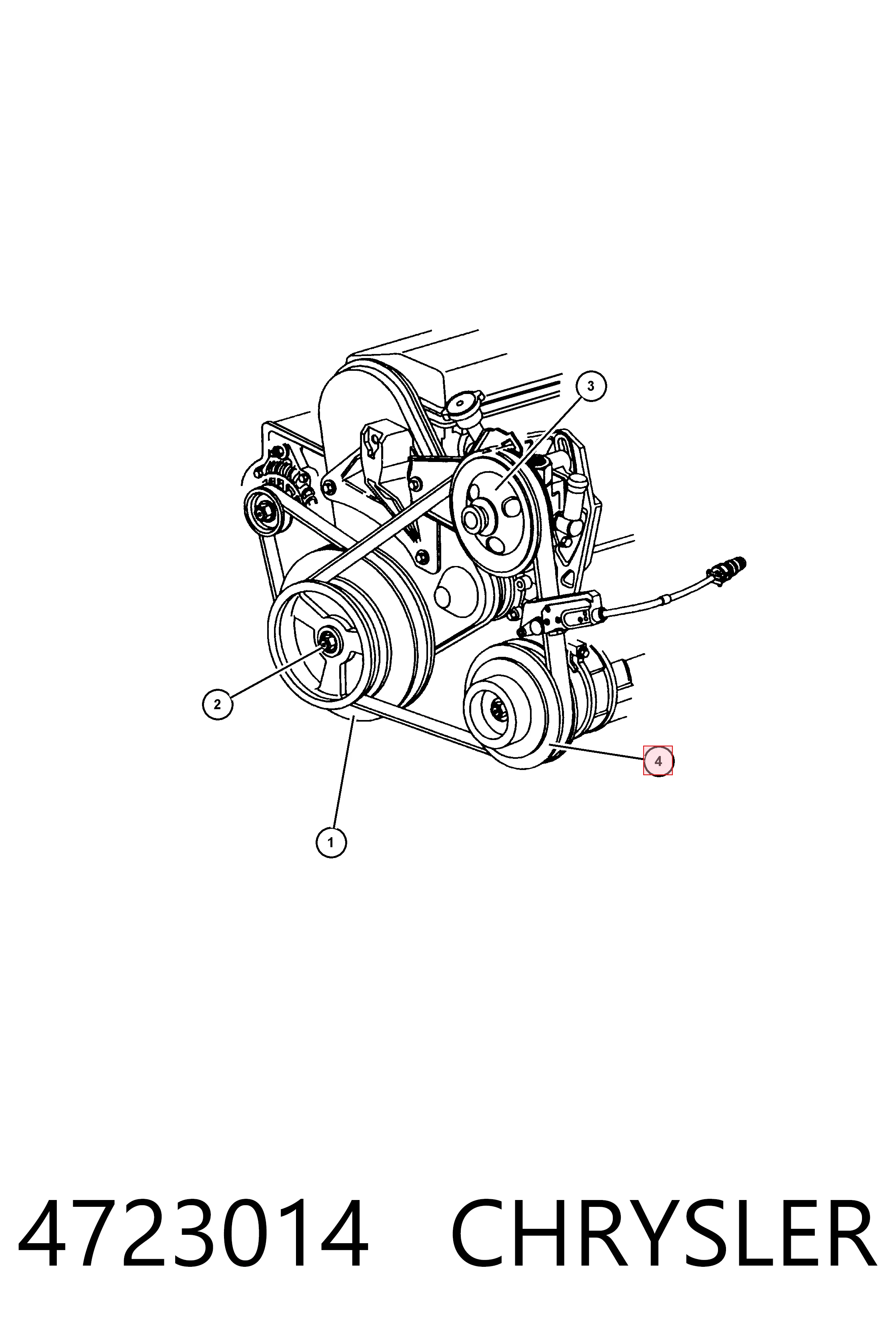 4723014 Chrysler Магнитная муфта компрессора кондиционера
