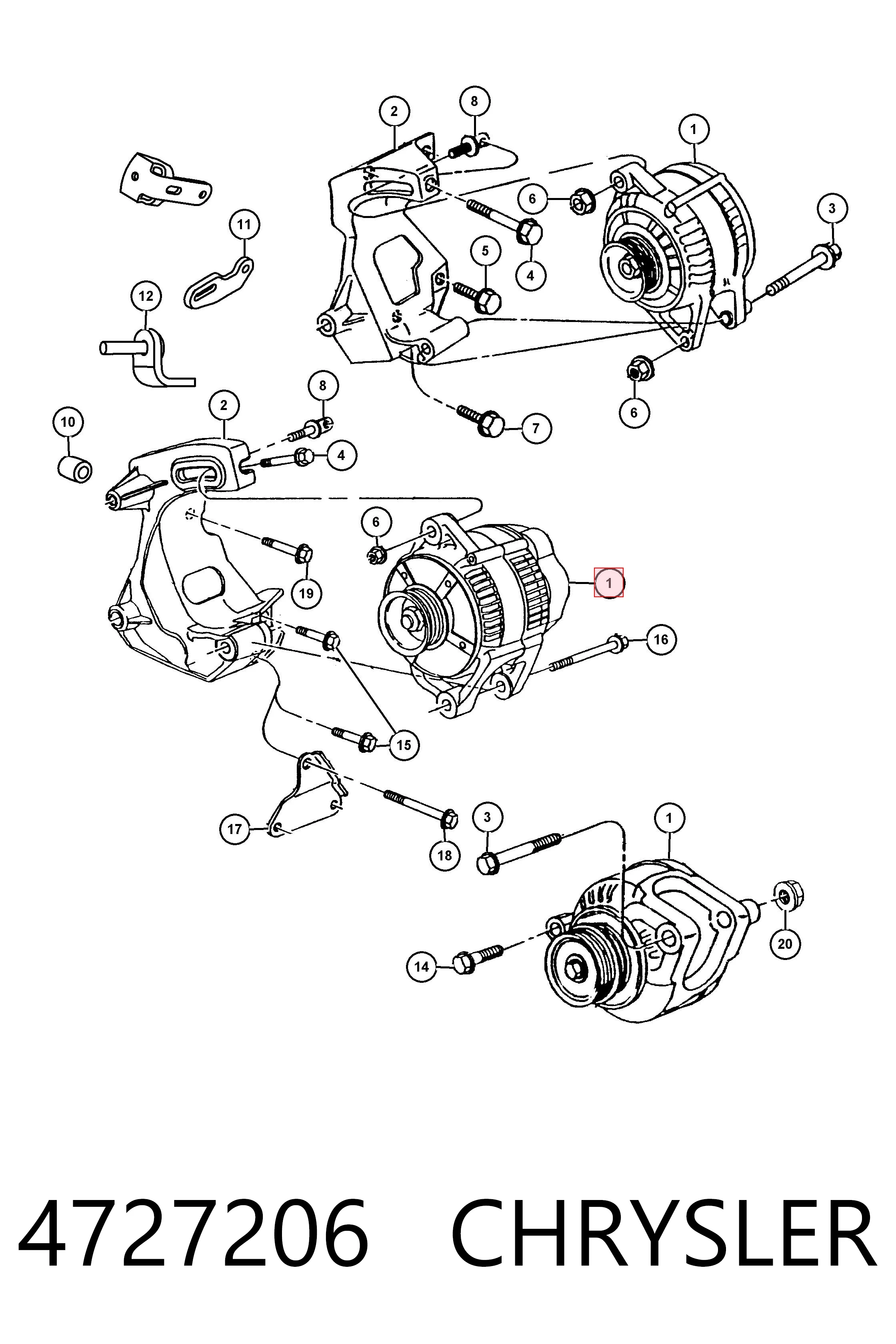 Автомобильный генератор Fiat/Alfa/Lancia K04723290 цена, от 118.01 USD