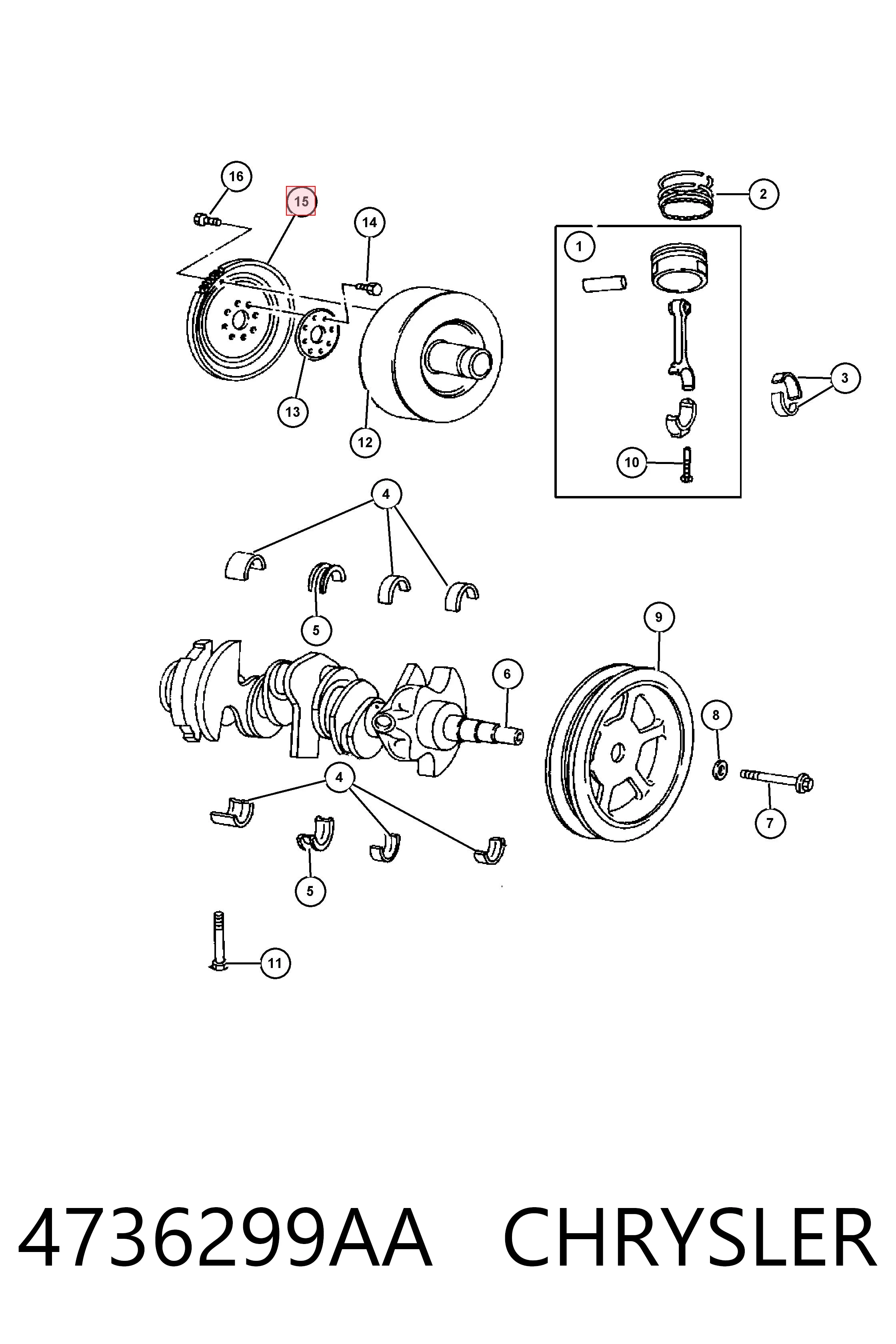 4736299AA Chrysler 