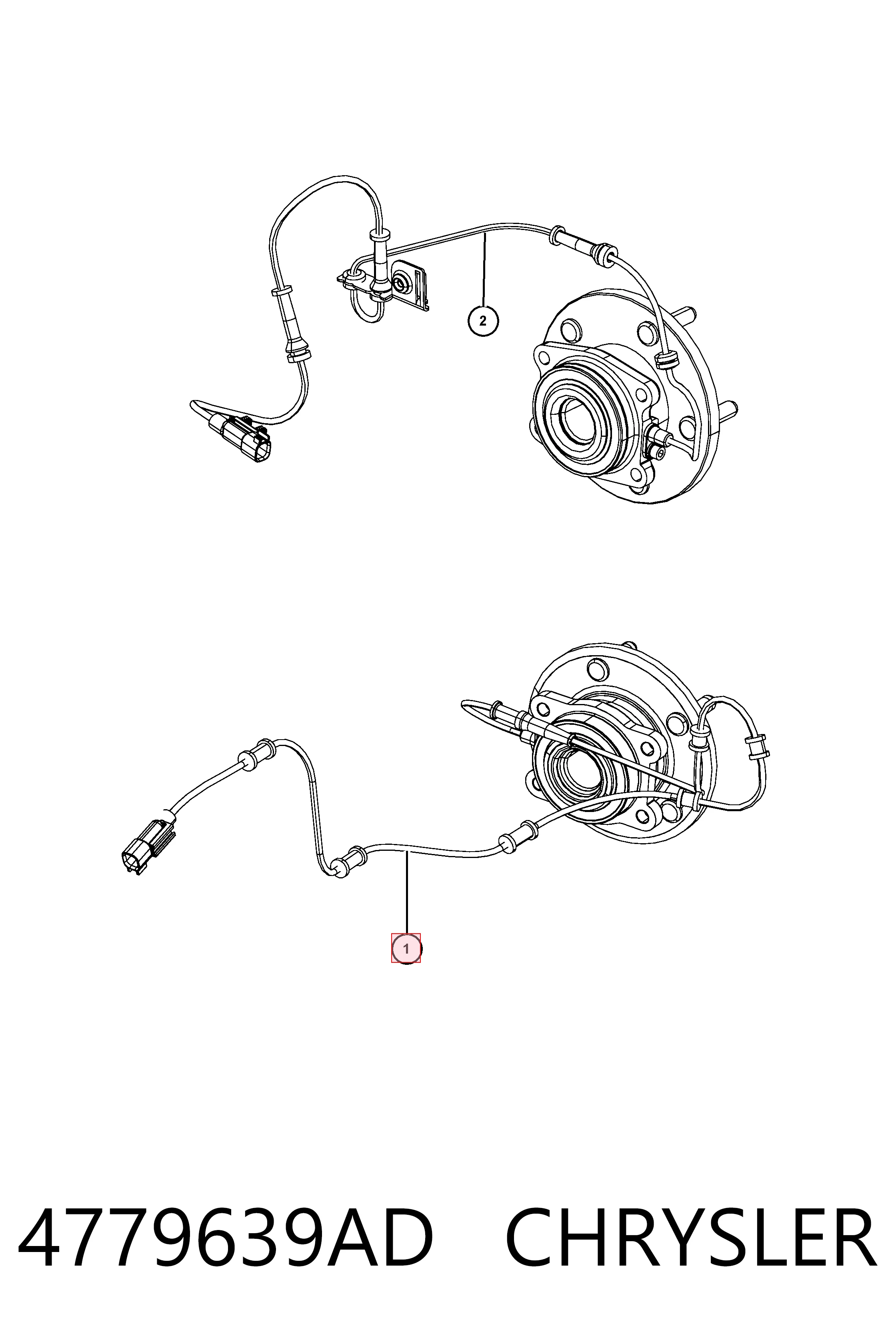 4779639AD Chrysler Датчик АБС
