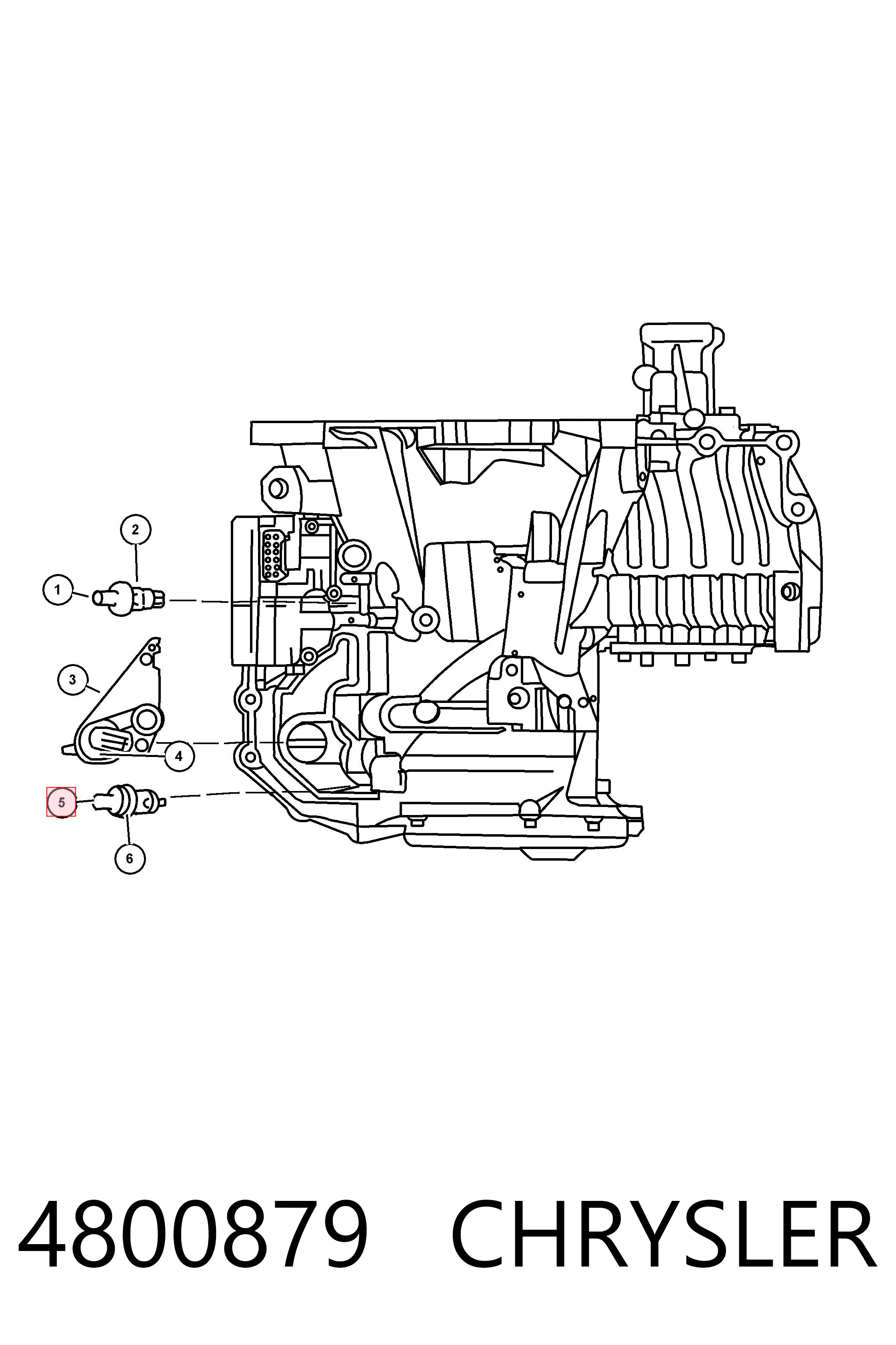4800879 Chrysler Датчик скорости спидометра