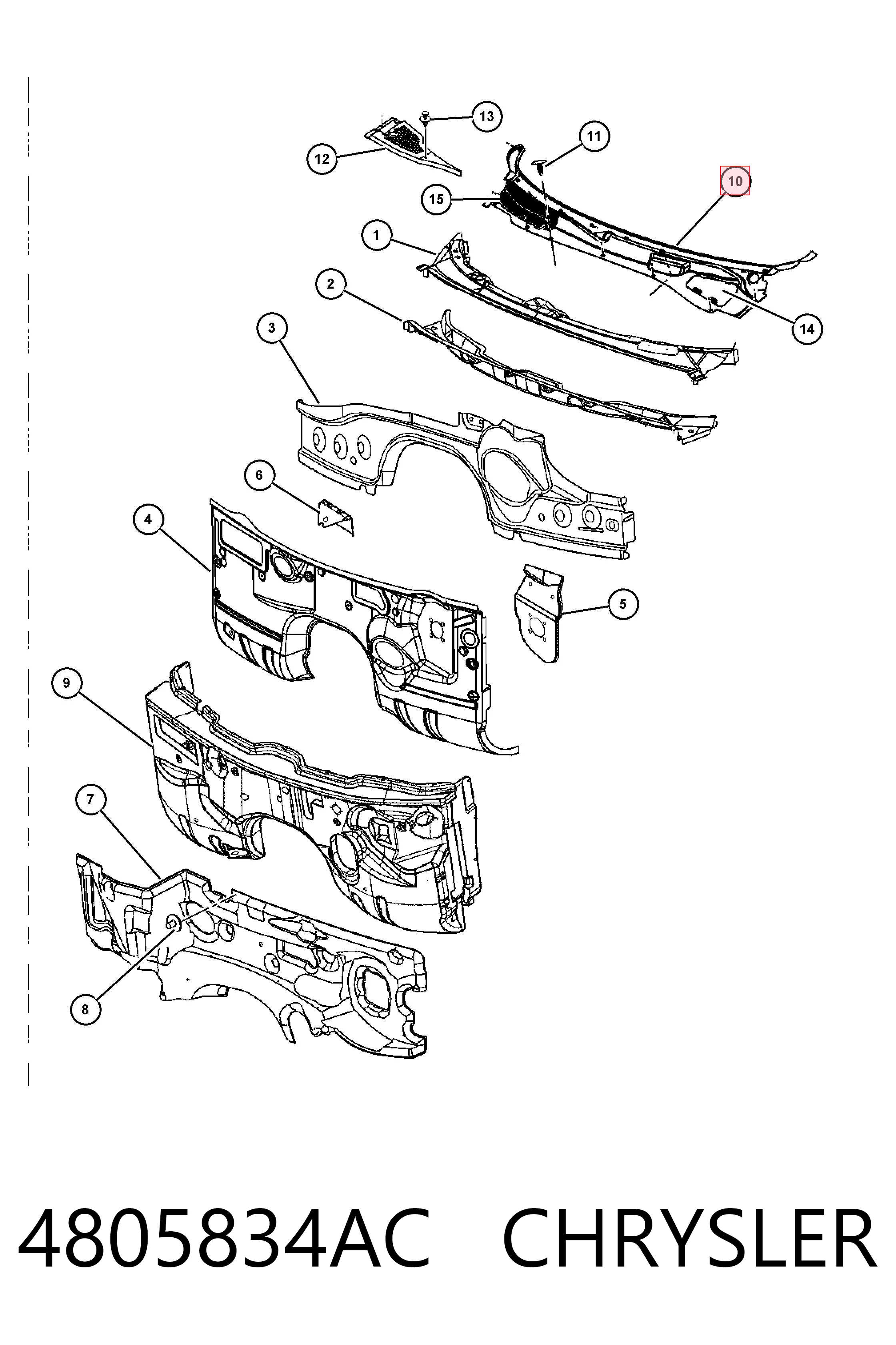 K04805834AA Fiat/Alfa/Lancia 