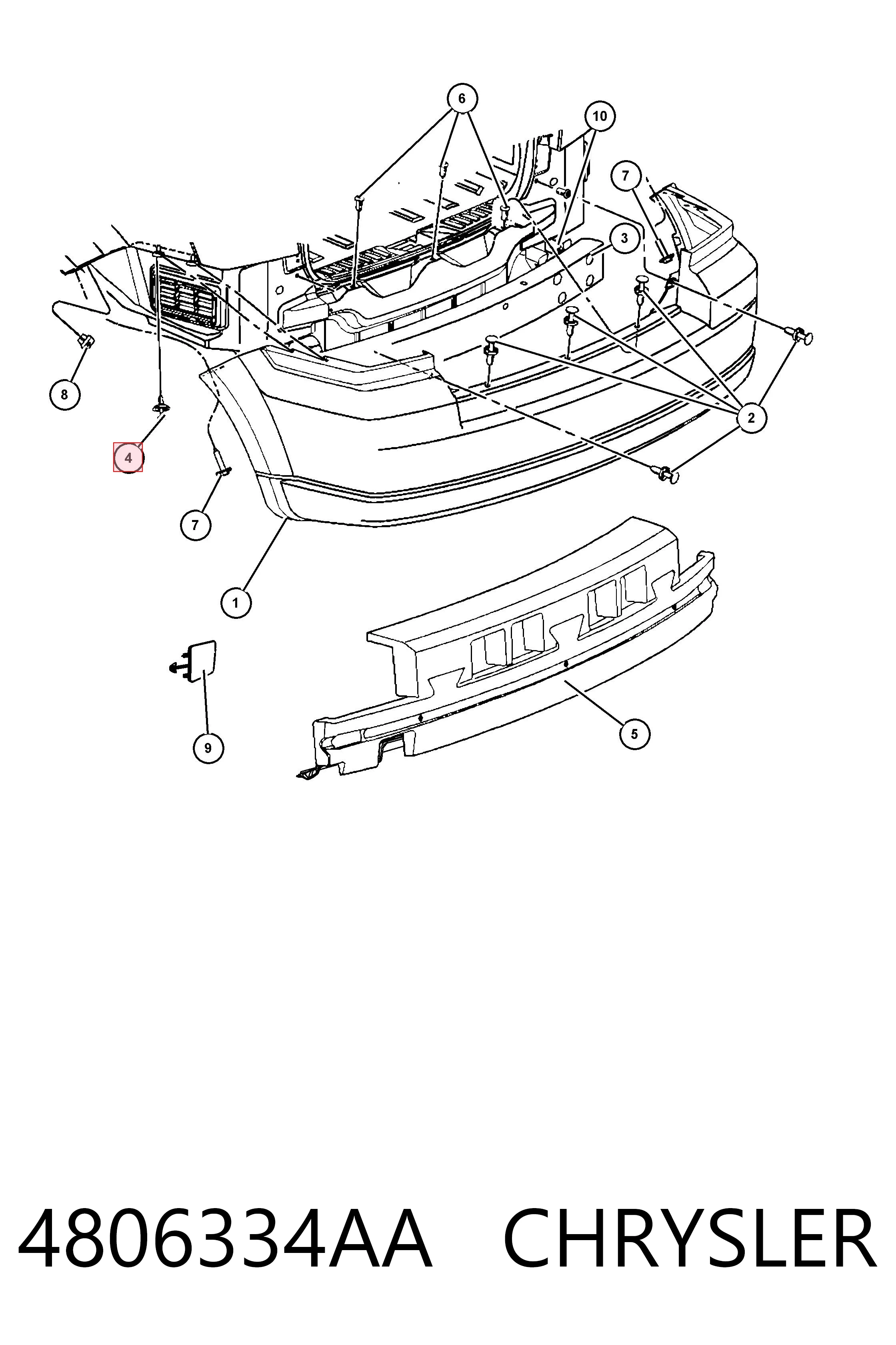 4806334AA Chrysler 